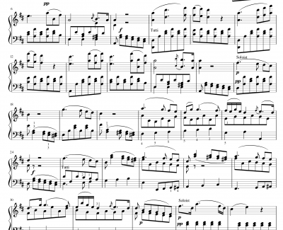 A大调单簧管协奏曲K.622钢琴谱-第二乐章-莫扎特