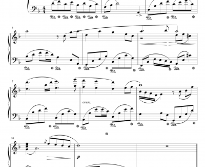 最终幻想主题曲钢琴谱-最终幻想