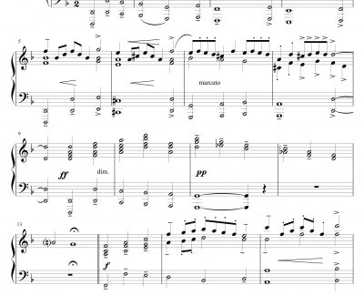 青少年管弦乐队指南钢琴谱-Op.34  主题部分-布里顿