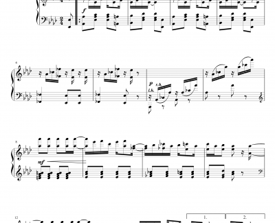 枫叶拉格钢琴谱-修订-斯科特 乔普林