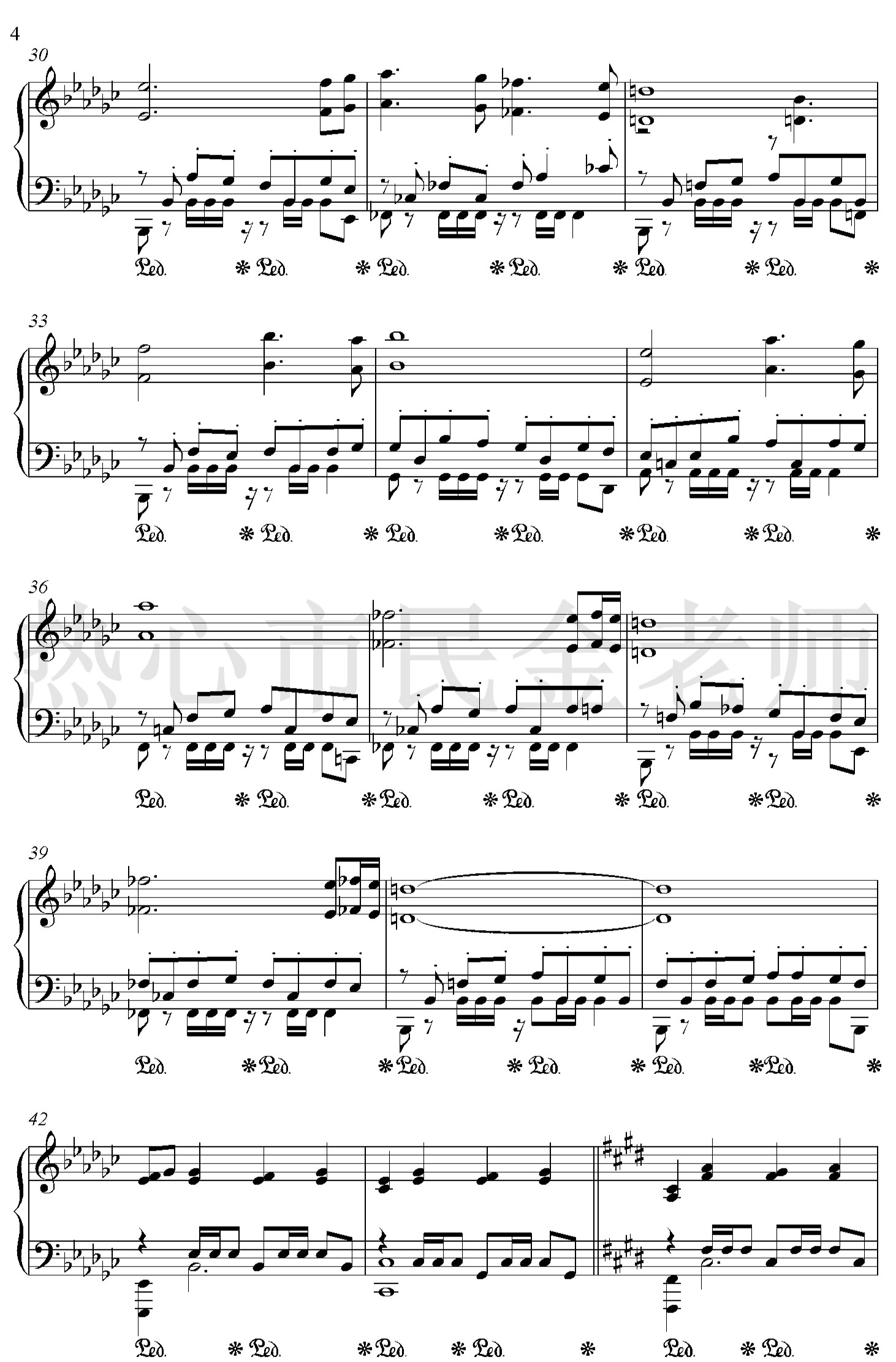 Main Theme钢琴谱(王者荣耀主题曲）-金老师独奏1902244