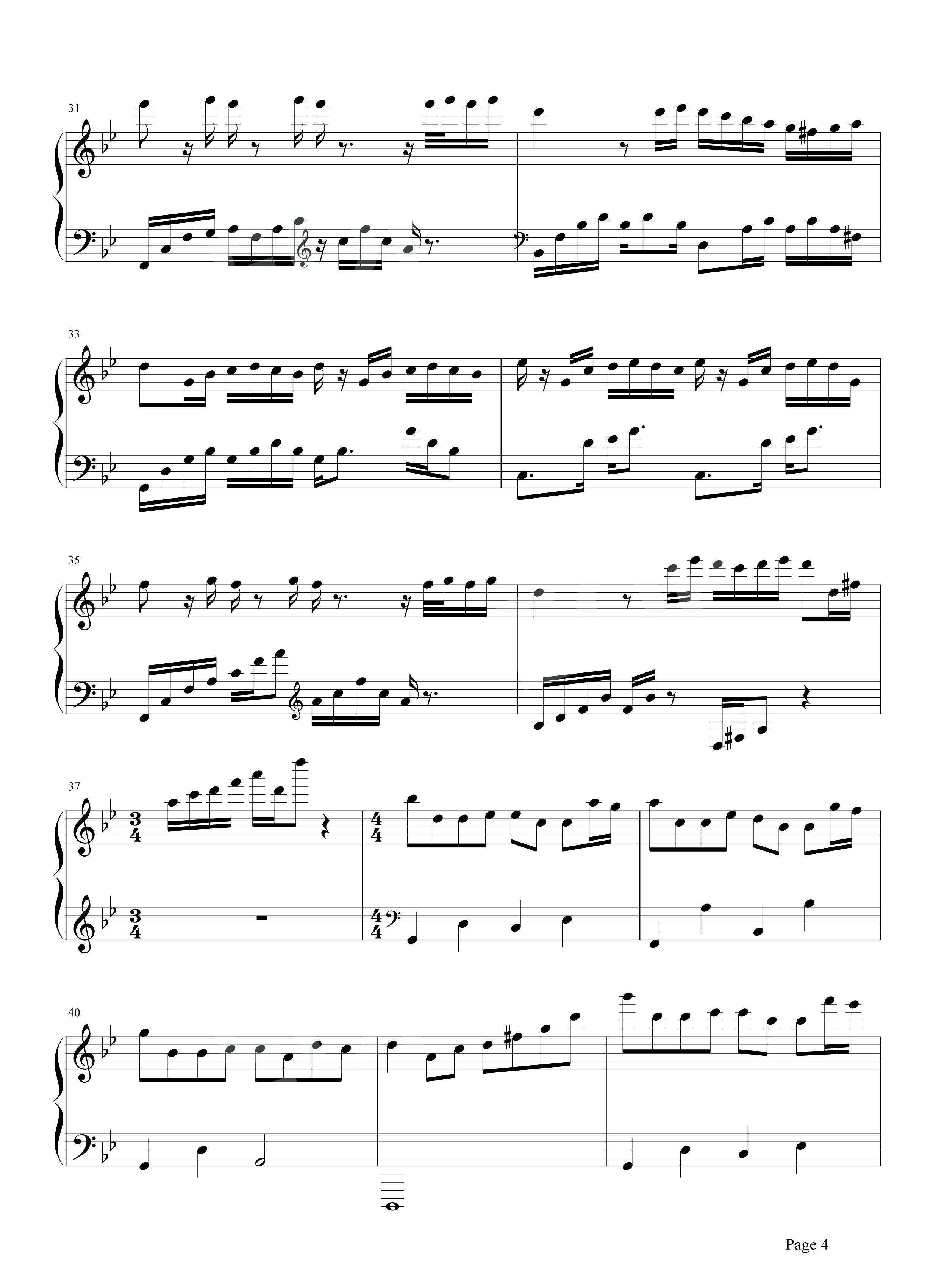 梦中的婚礼钢琴谱-理查德.克莱德曼-最美的乐章，背后隐逸着一个动人的故事4