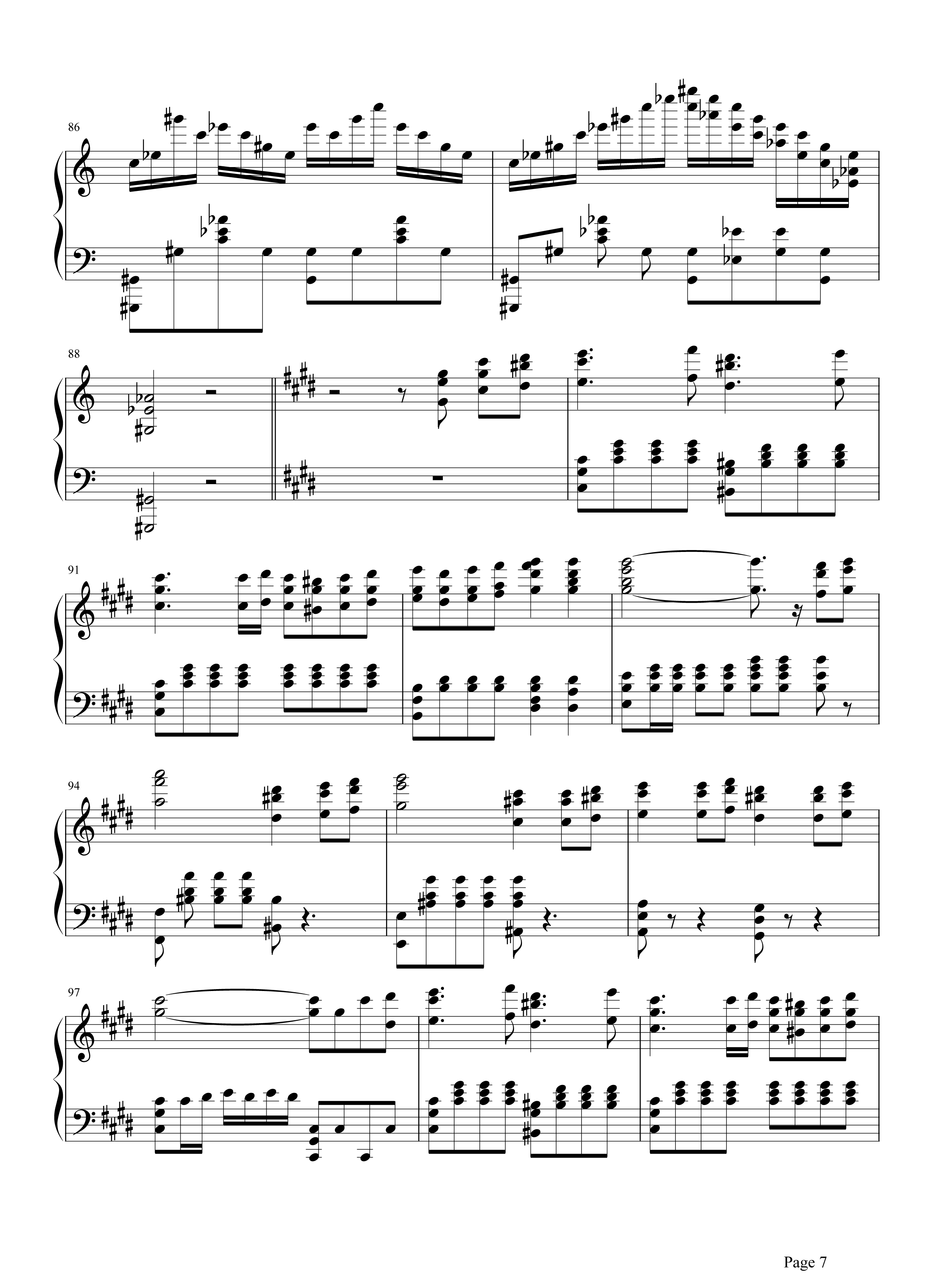 劲乐团V3钢琴谱 原来你是这样的贝多芬悲怆鸣奏曲第三乐章7