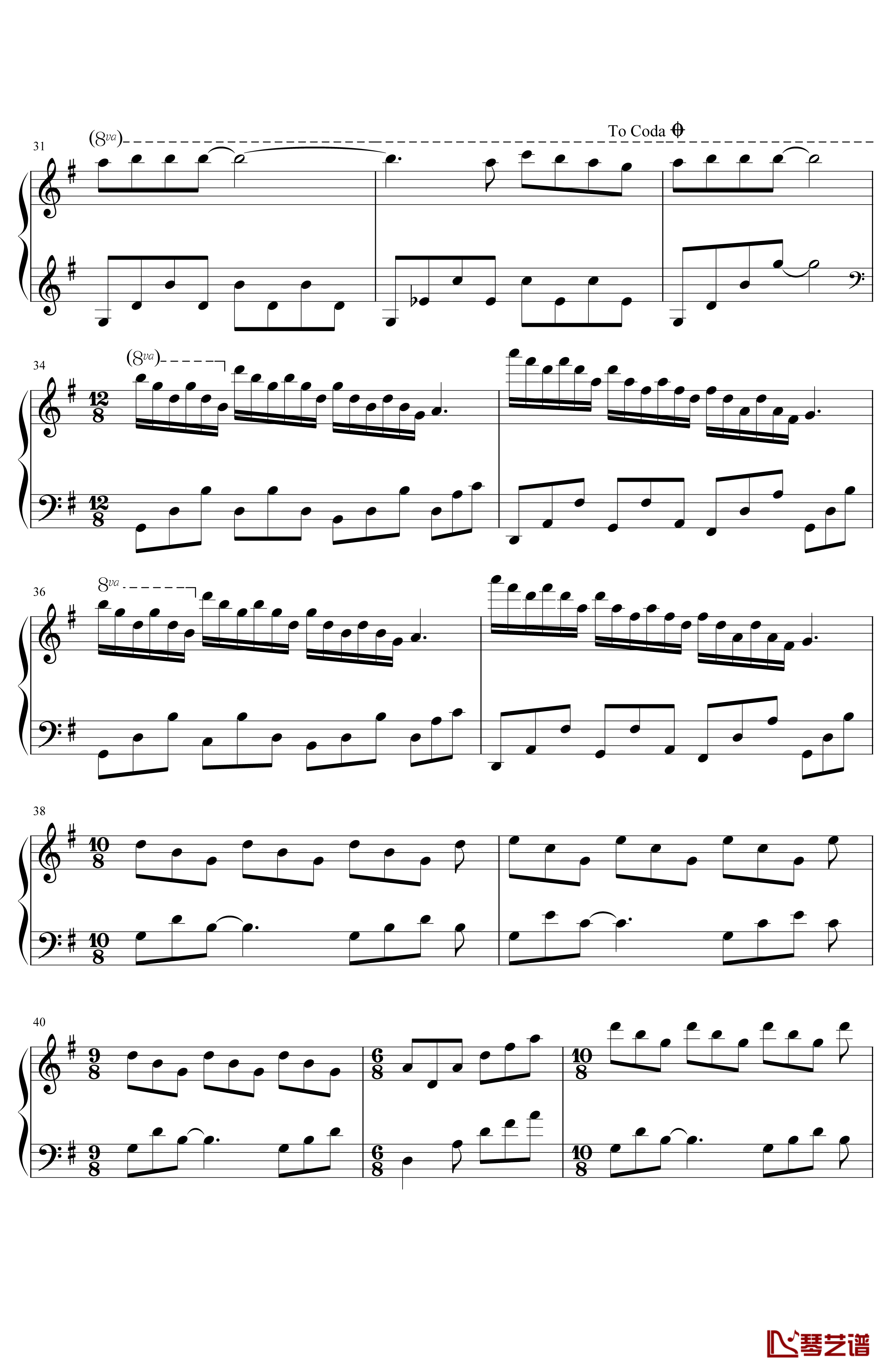 童年的回忆-爱的纪念钢琴谱-克莱德曼-童年的回忆，爱的纪念曲3