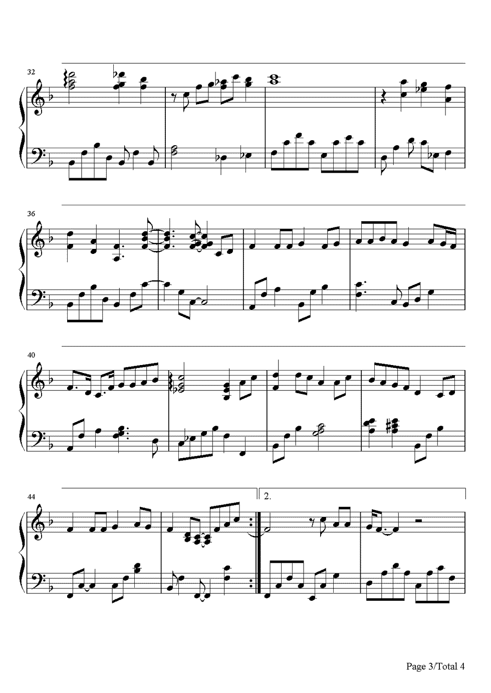 一首简单的歌钢琴谱 王力宏-写一首简单的歌 让你的心情快乐3
