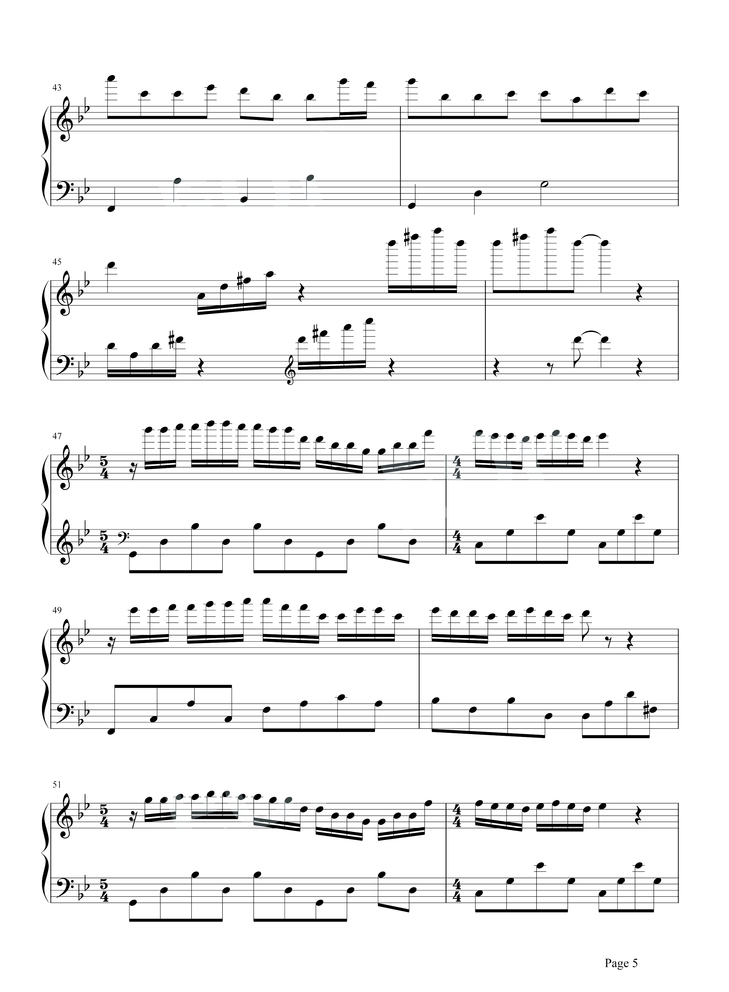 梦中的婚礼钢琴谱-理查德.克莱德曼-最美的乐章，背后隐逸着一个动人的故事5