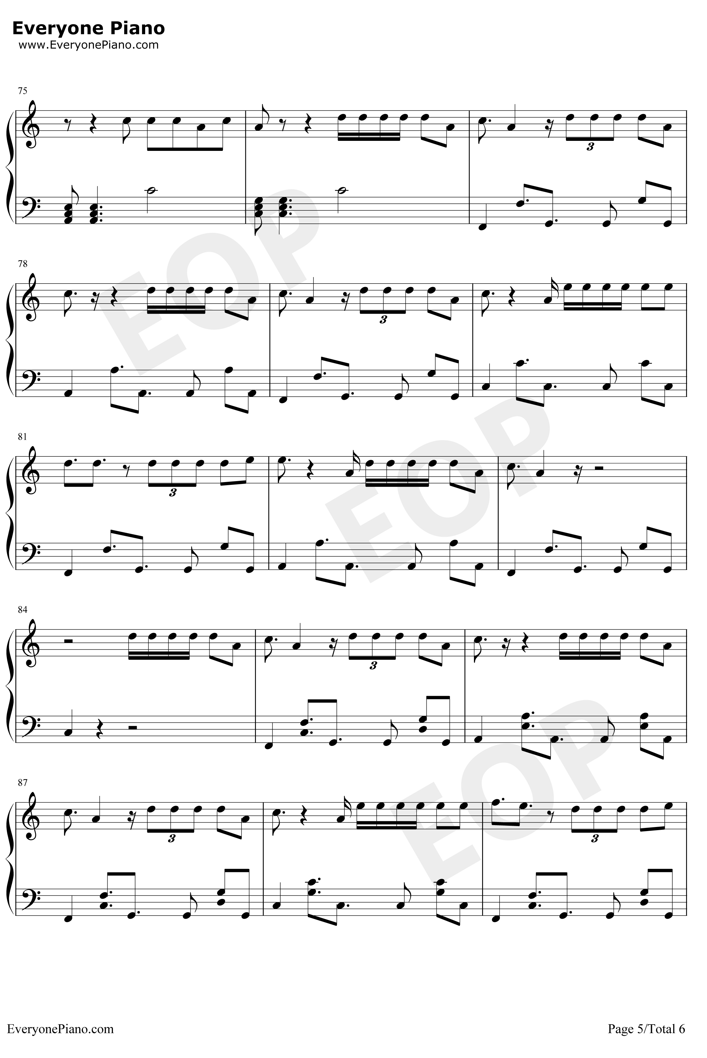 Middle Finger钢琴谱-PhoebeRyanQuinnXCII5