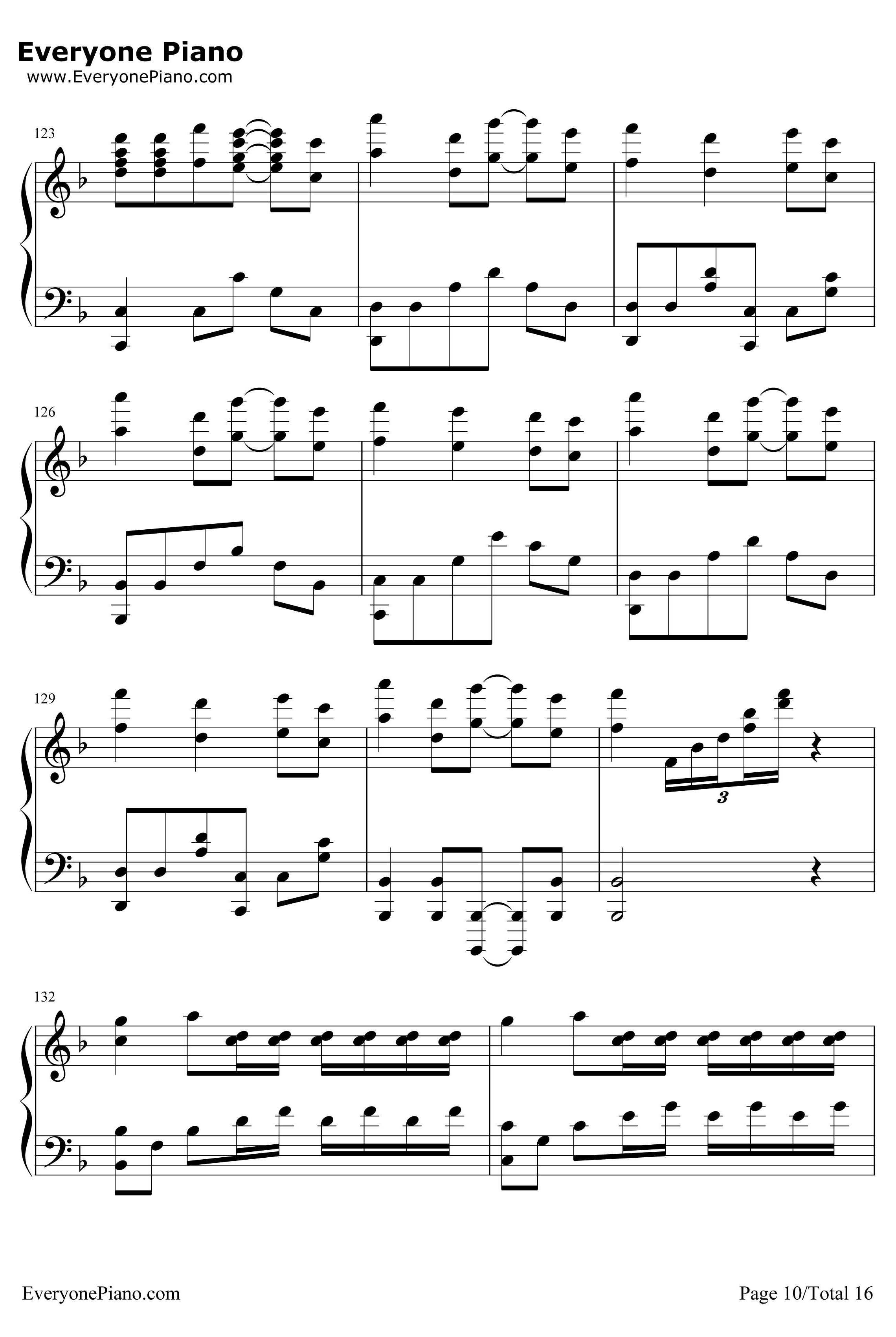 千本樱变奏曲钢琴谱-未知-千本樱变奏曲10