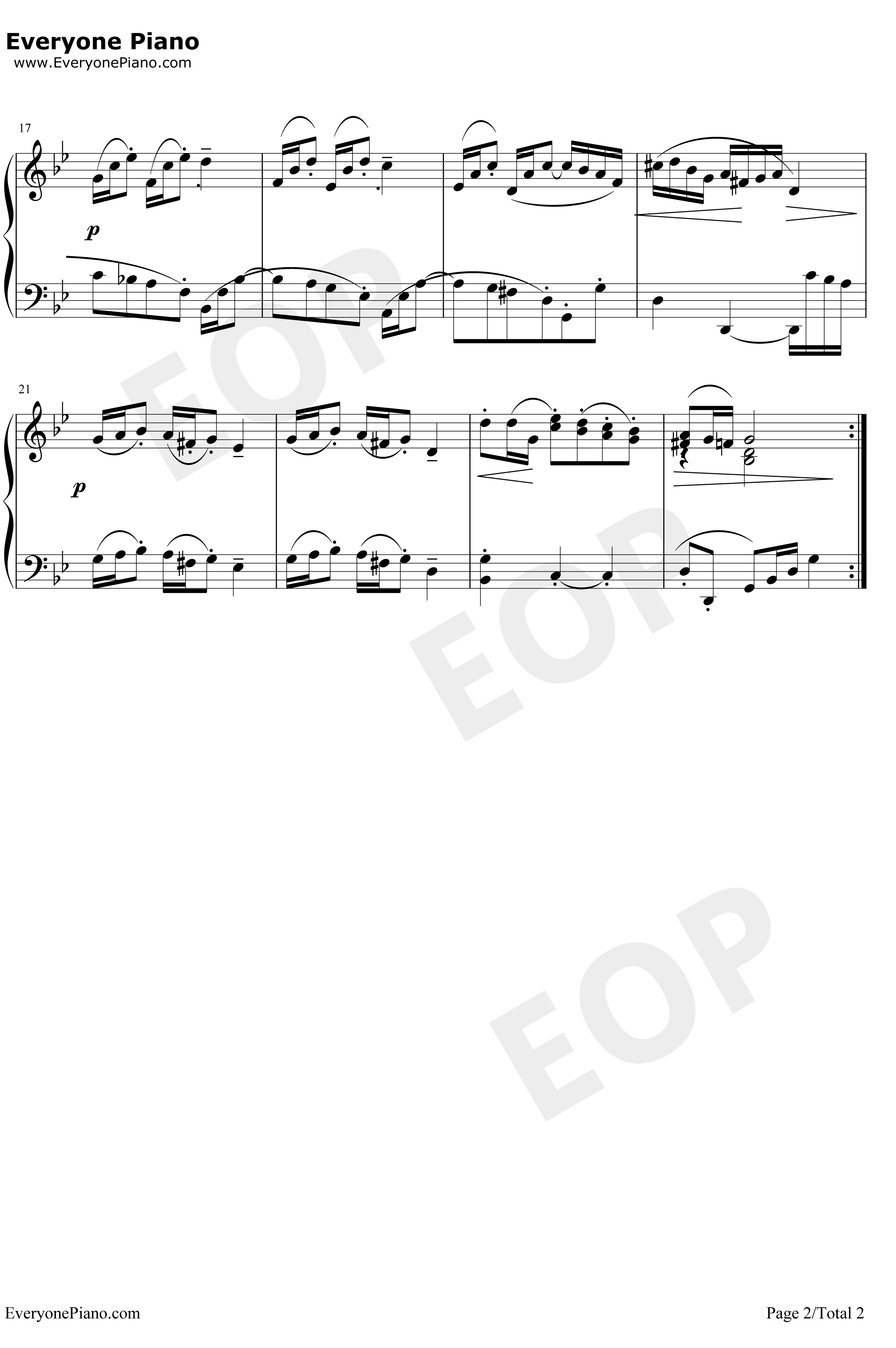 波罗涅兹舞曲17钢琴谱-巴赫-巴赫初级钢琴曲集2