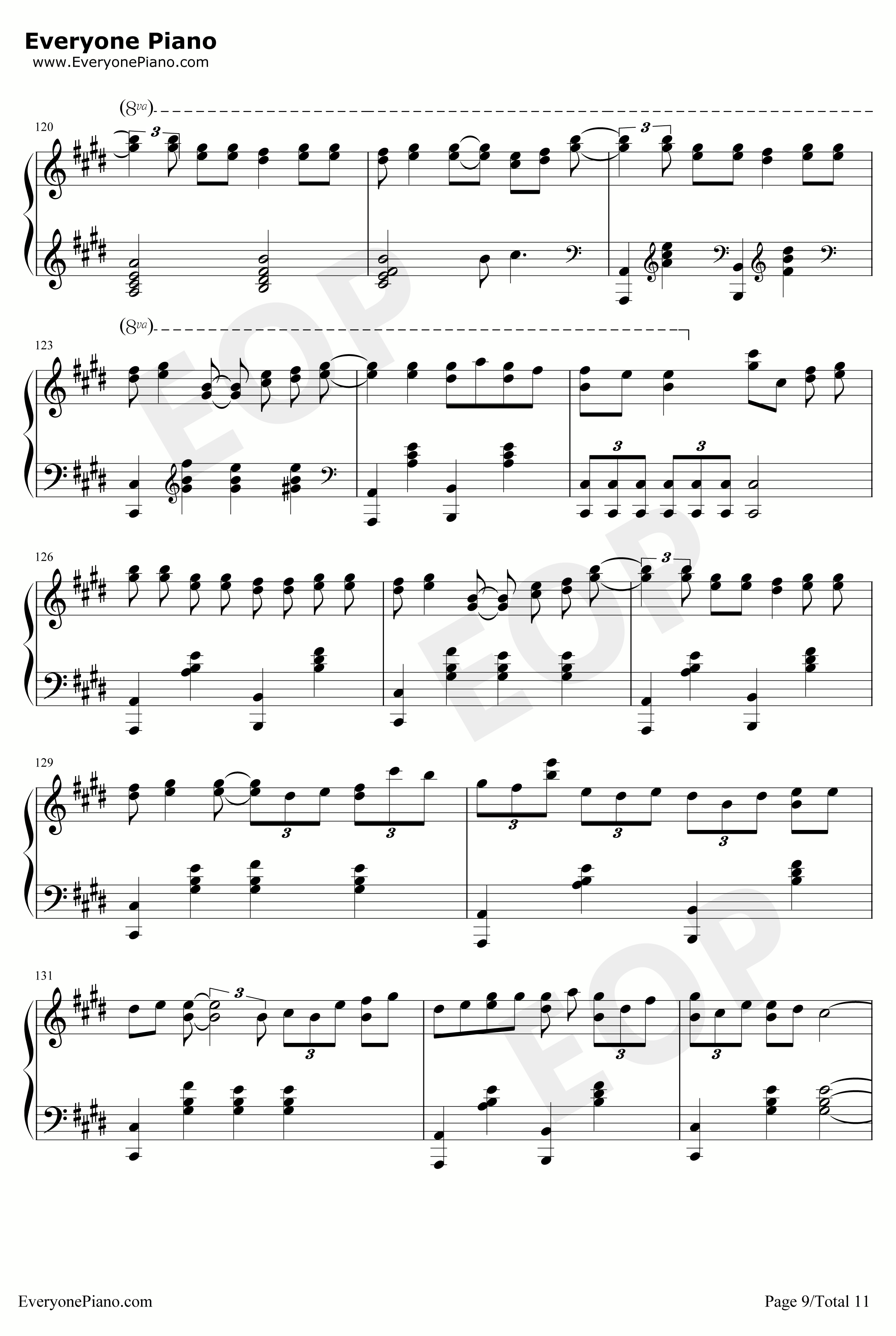 KEYS钢琴谱-ZYTOKINE-PIANOSKETCH9