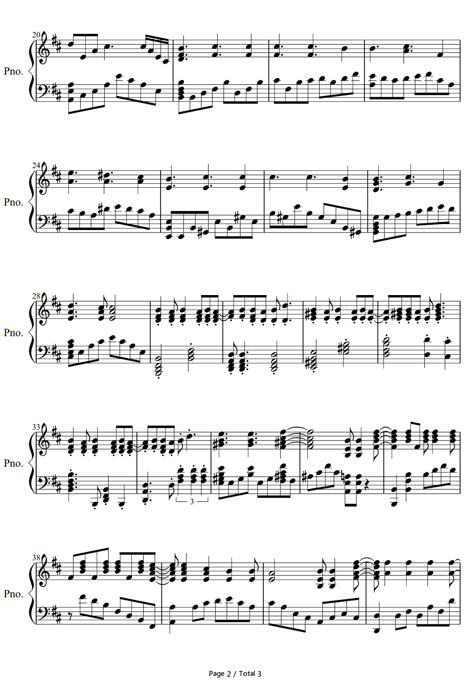 HEADHUNT钢琴谱-OKAMOTO'S-无头骑士异闻录×2承OP2