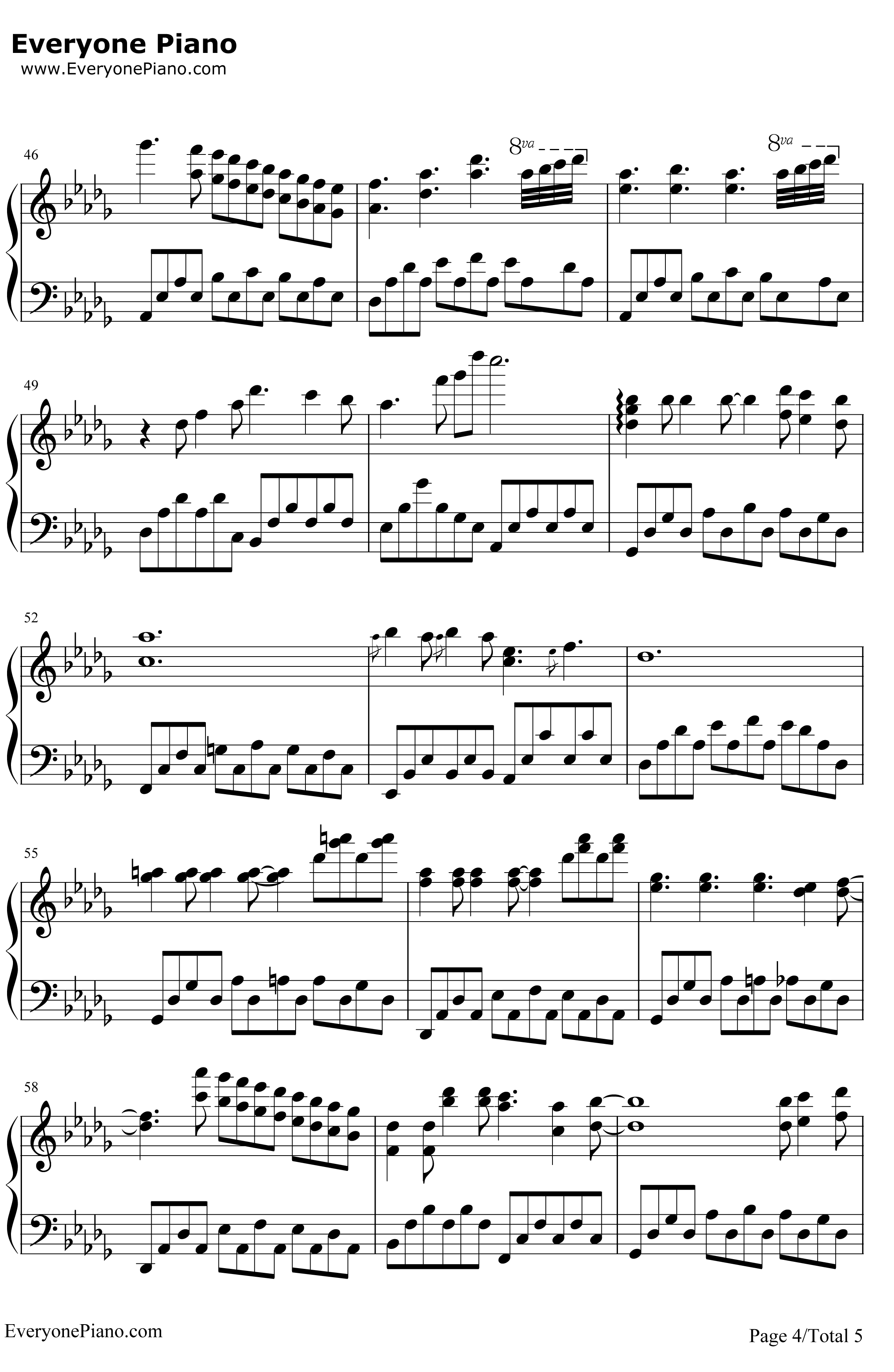 散步钢琴谱-久石让JoeHisaishi宫崎骏-龙猫片头主题曲4