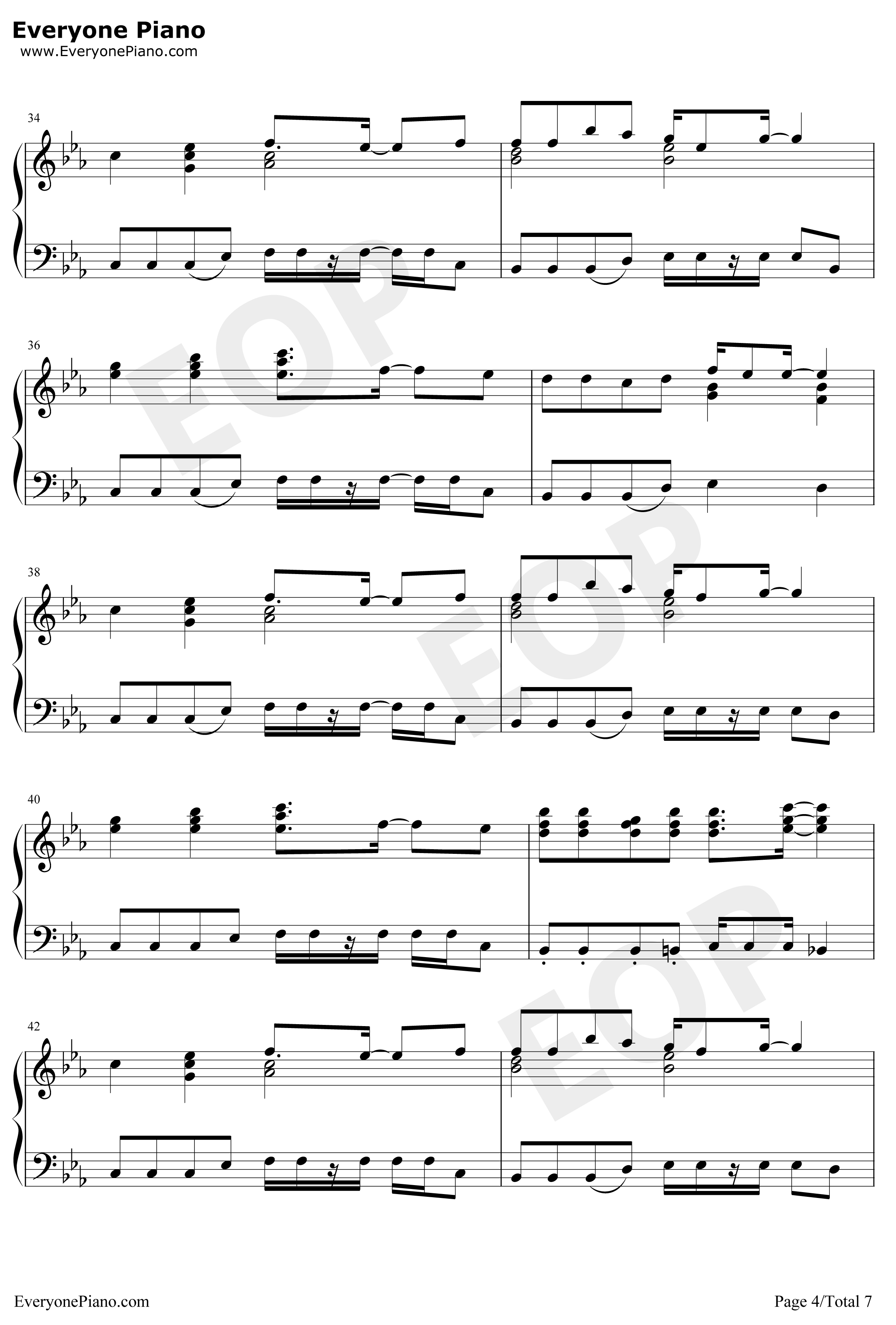 残酷天使的行动纲领钢琴谱-高桥洋子-新世纪福音战士主题曲4