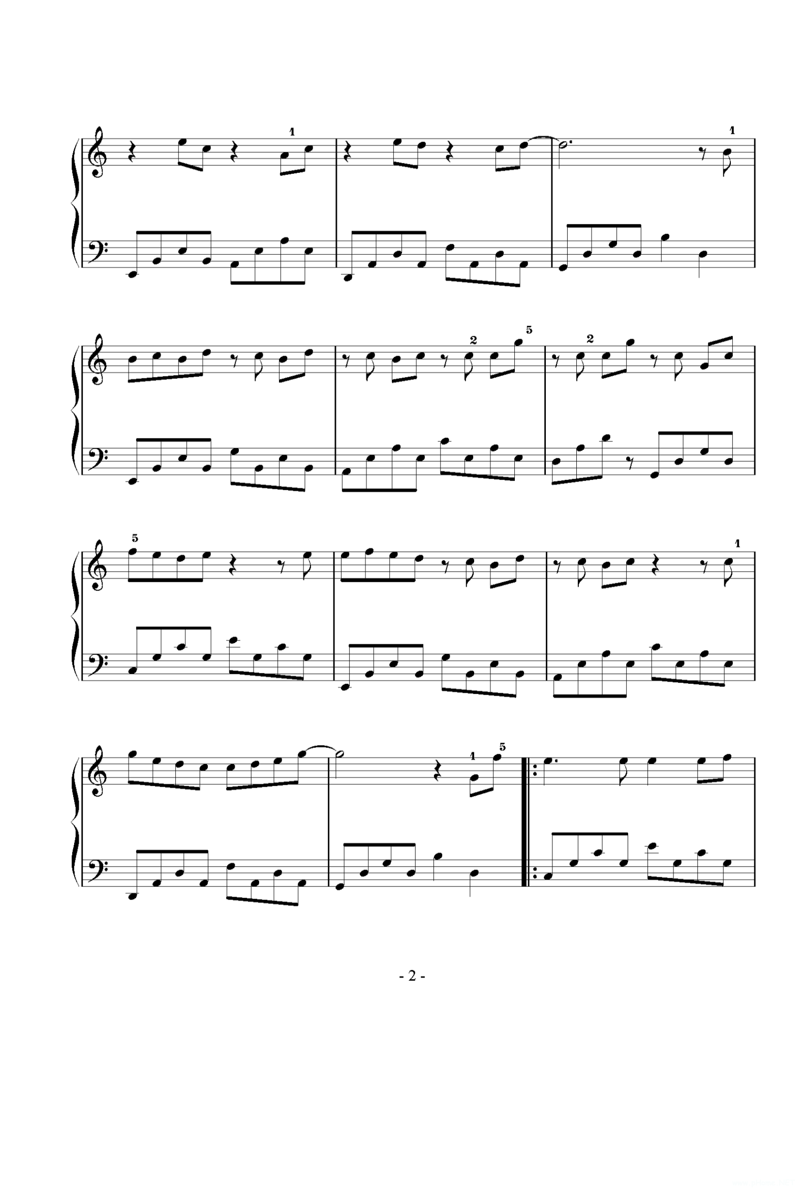 周杰伦《轨迹》钢琴谱2