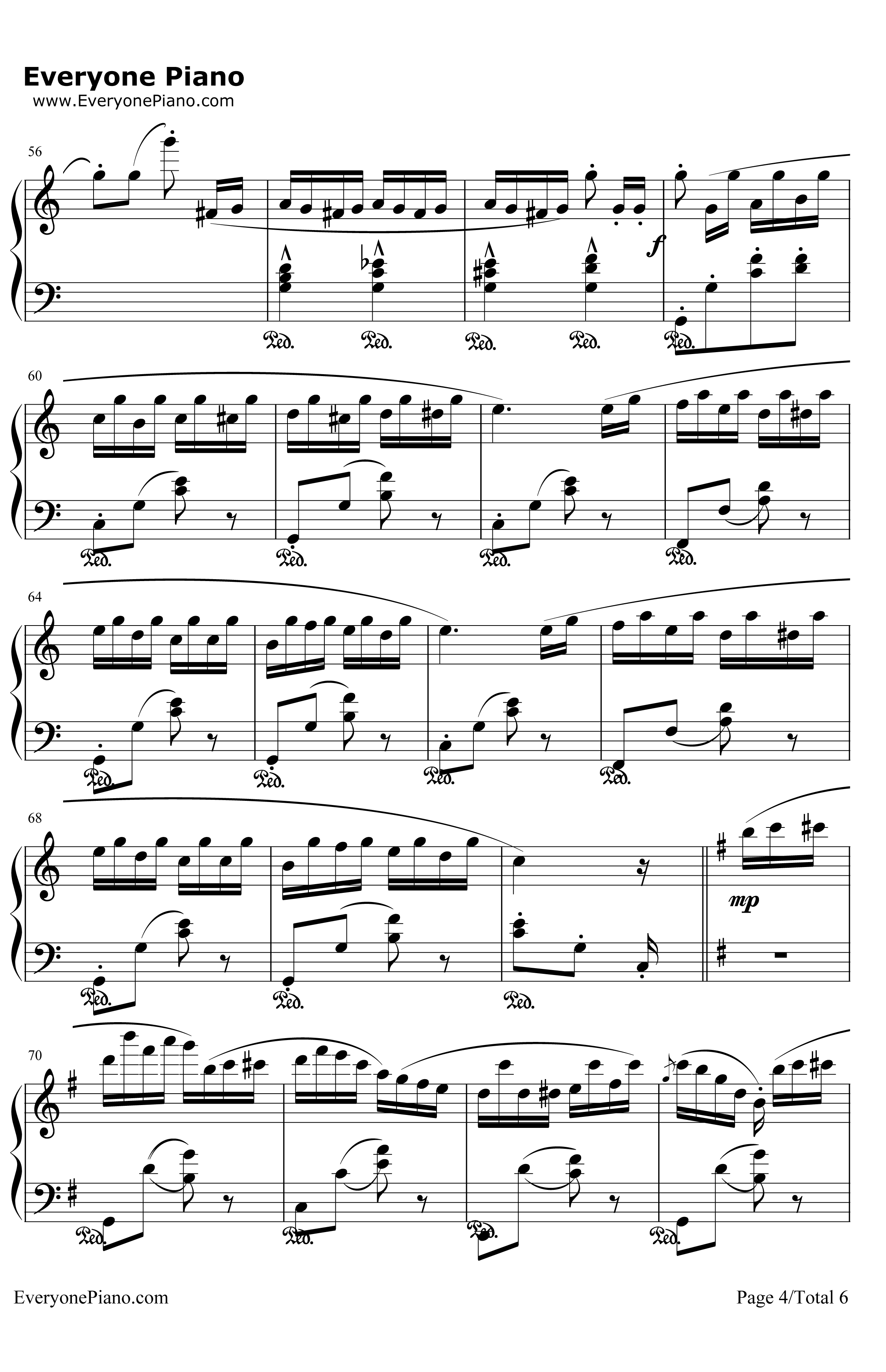 喷泉钢琴谱-卡尔博姆4
