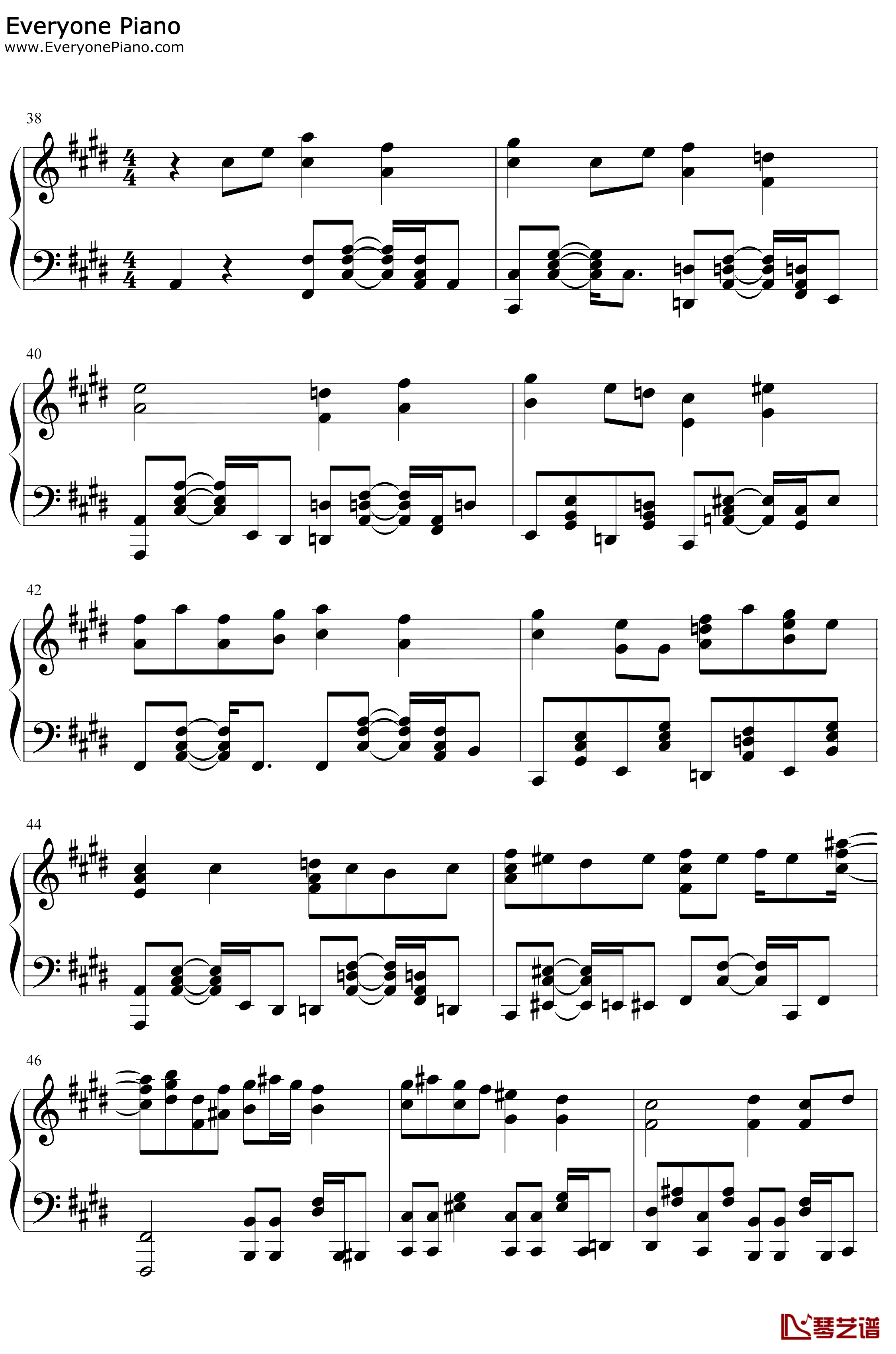 パプリカ钢琴谱-Foorin-红辣椒-NHK2020奥运会应援歌曲4