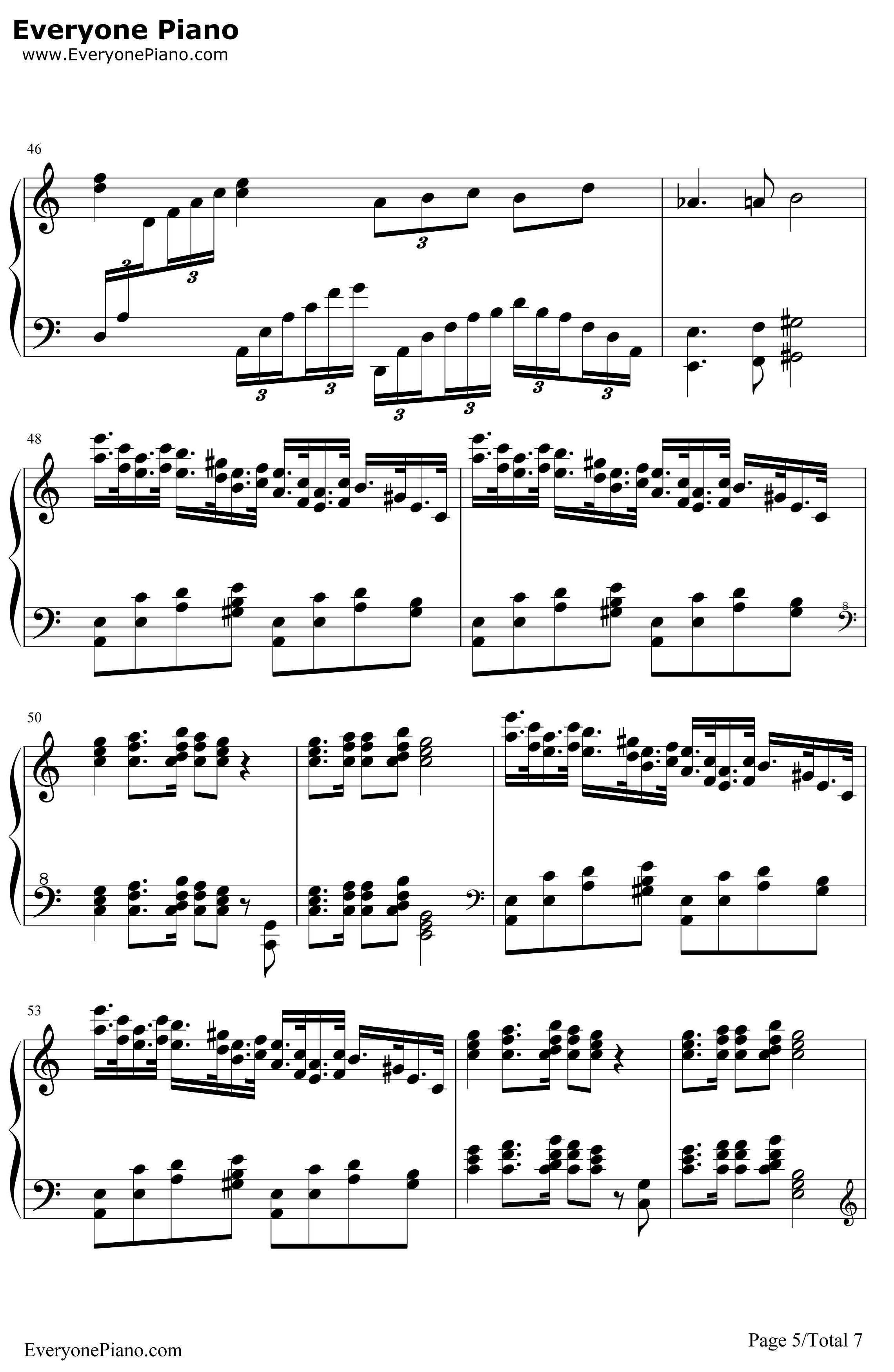 葛里格钢琴变奏曲钢琴谱-爱德华·格里格5