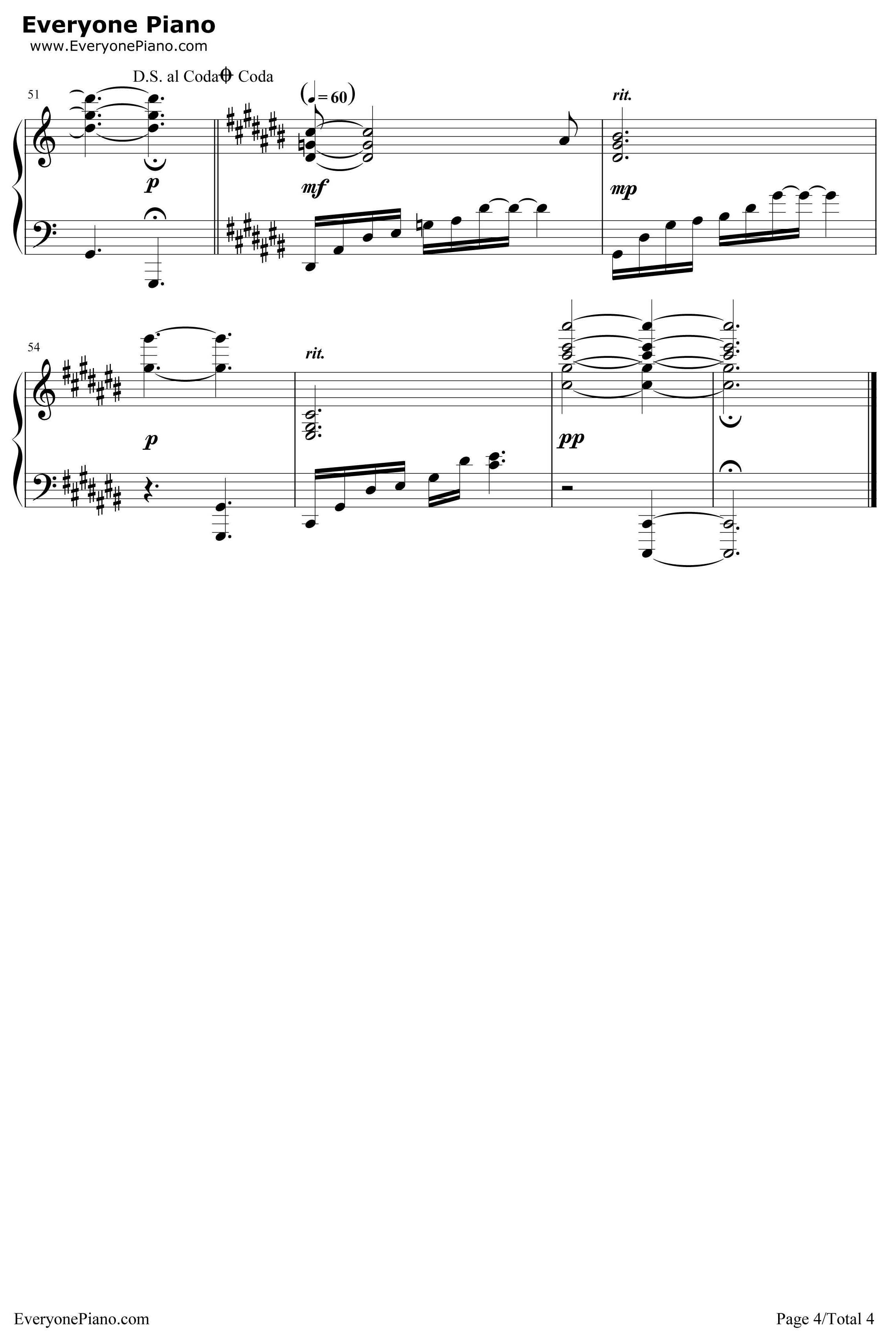 Allegro Cantabile钢琴谱-SUEMITSU&THESUEMITH-交响情人梦op4