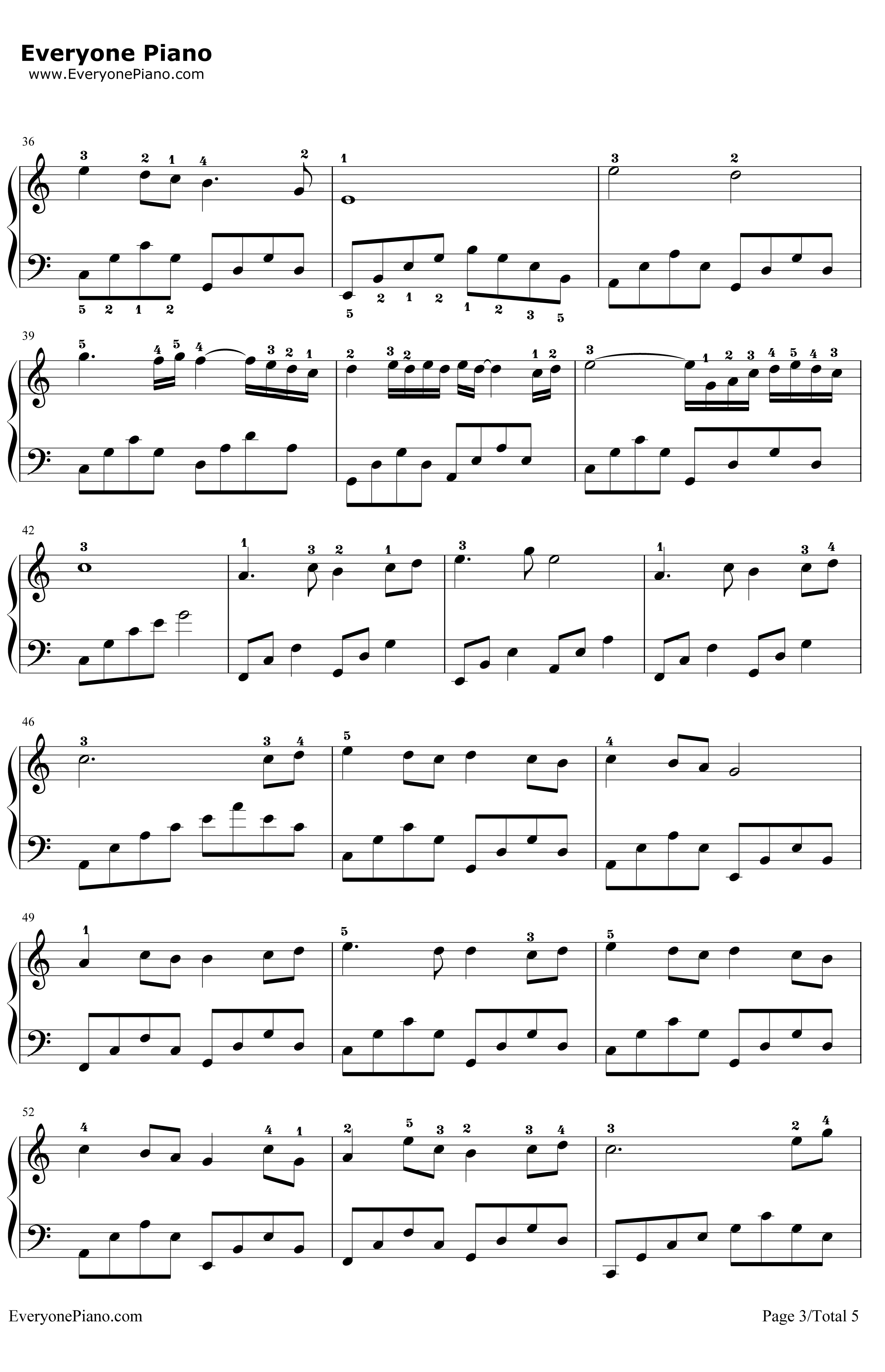 星月神话钢琴谱-金莎-神话插曲3