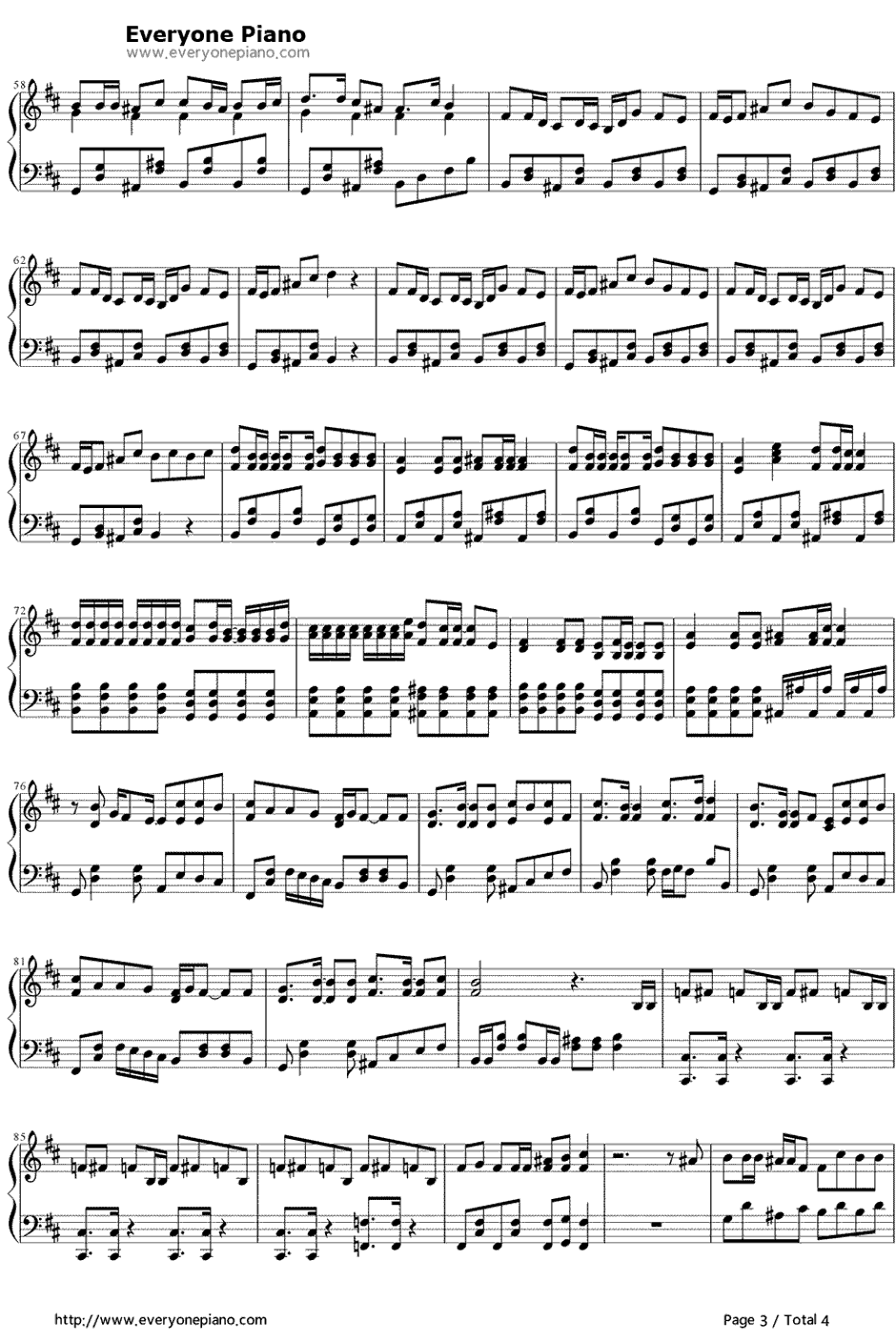 カーニバル钢琴谱-GUMI3