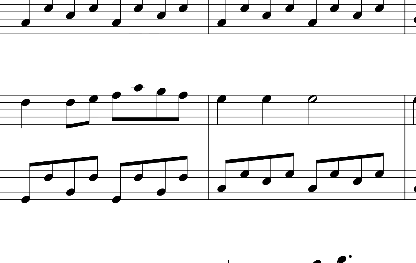 哆啦A梦钢琴谱-简单版-菊池俊辅-如果长大很辛苦，今天我带你回到童年