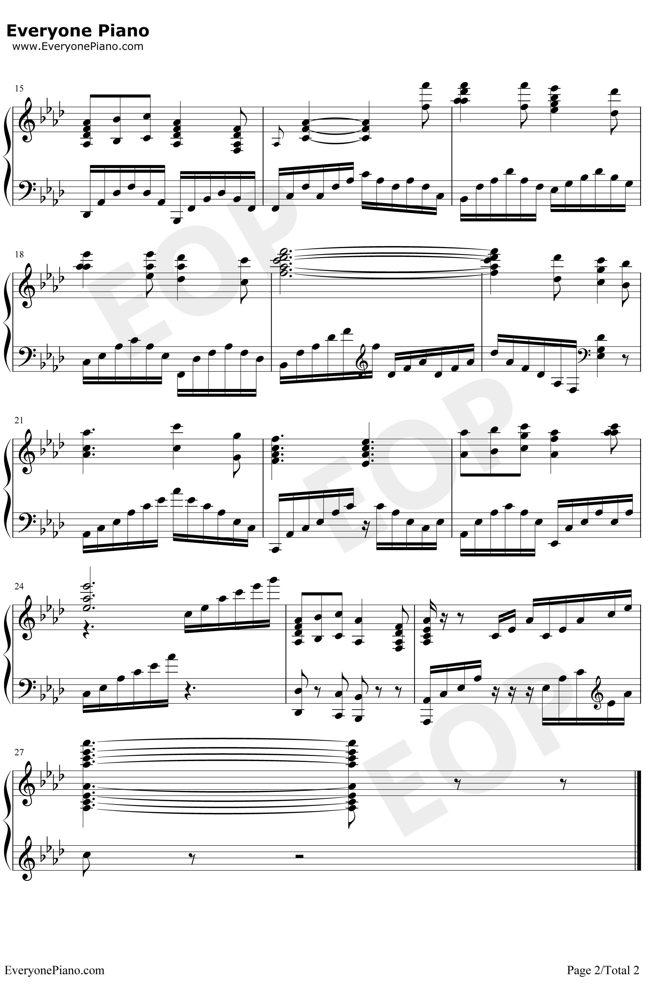 O Mio Babbino Caro钢琴谱-Giacomo Puccini-贾尼斯基基OST2