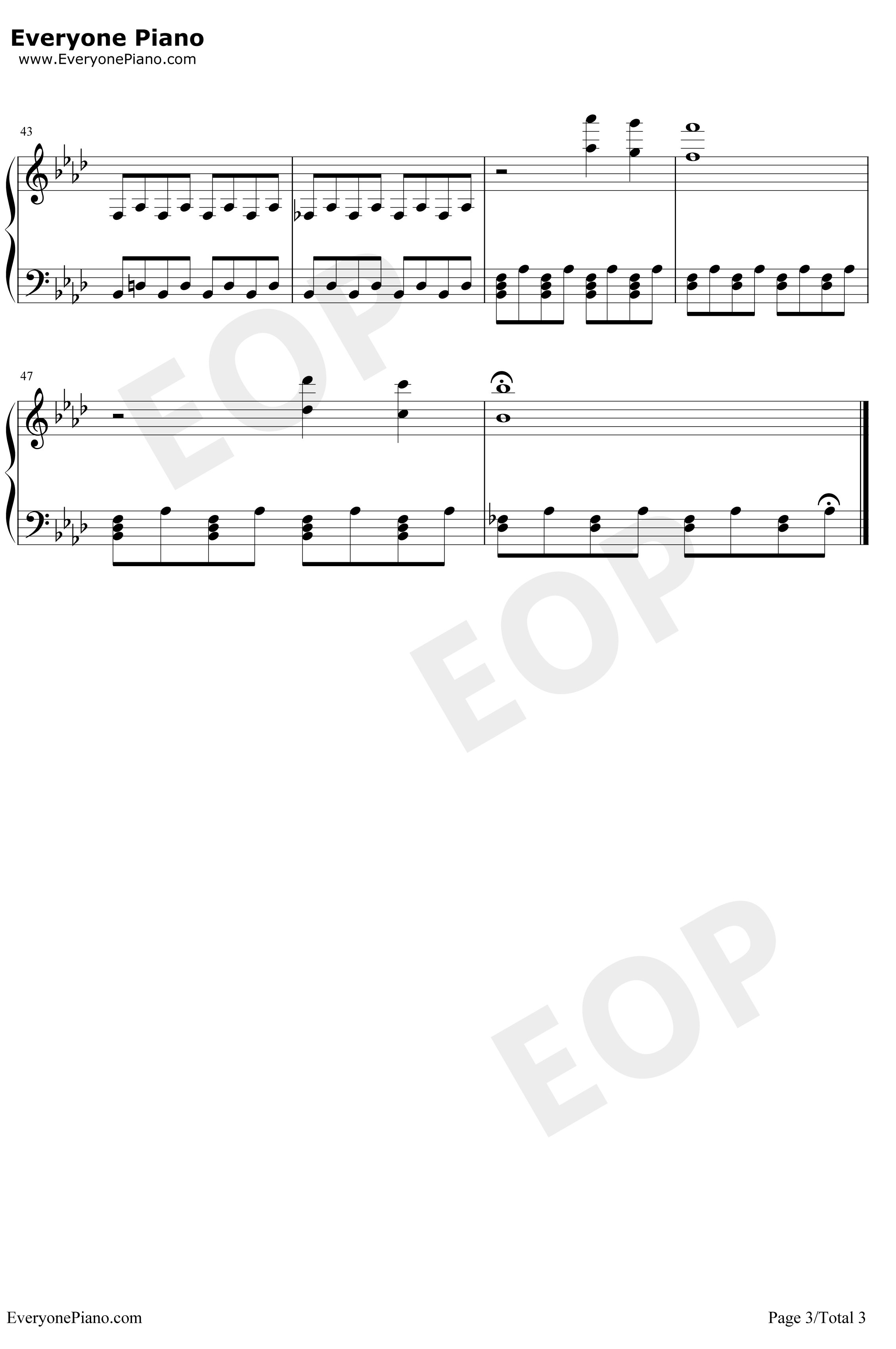 Truman Sleeps钢琴谱-PhilipGlass-楚门的世界OST3