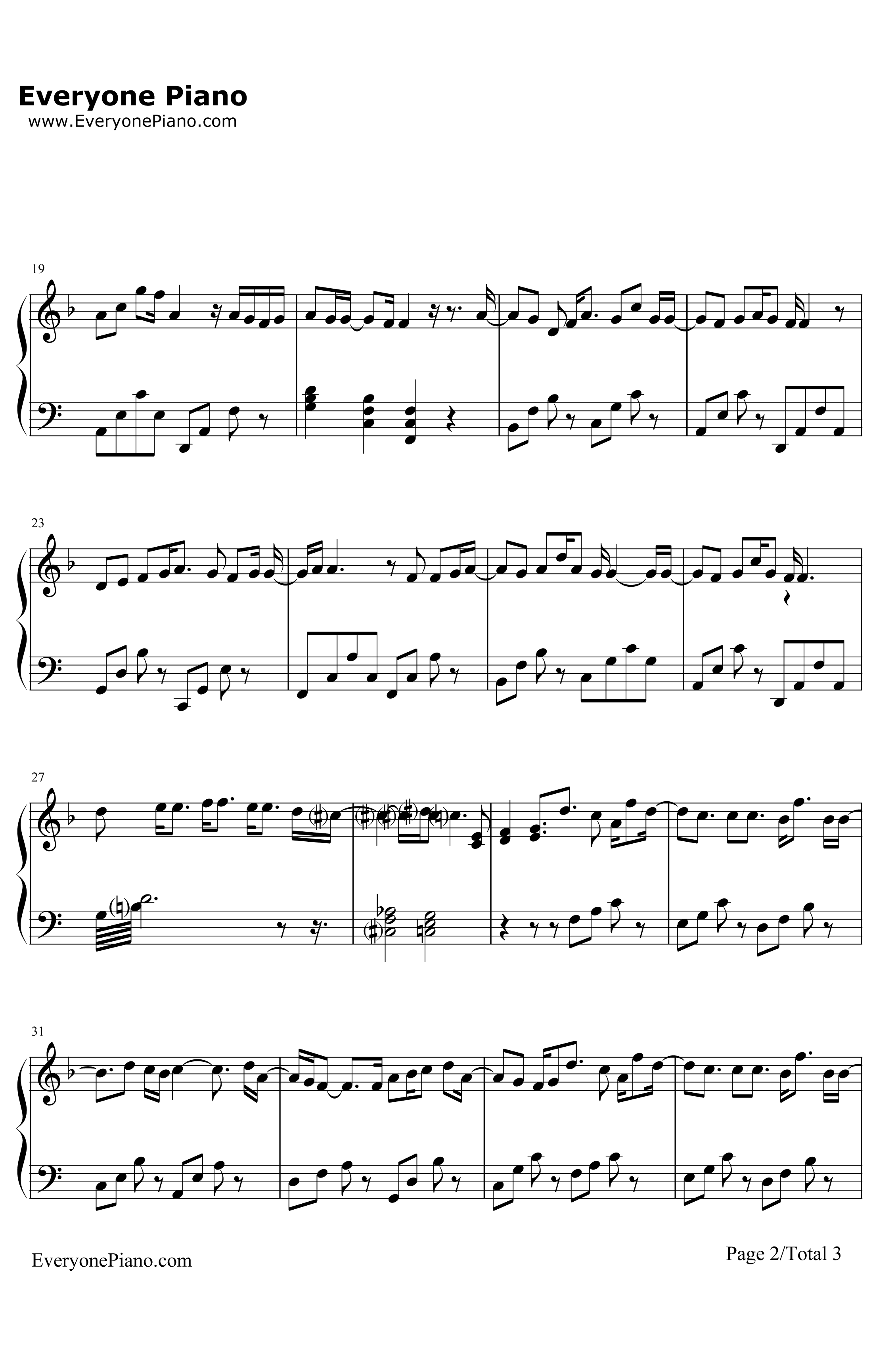 明日晴れるかな钢琴谱-桑田佳佑-《求婚大作战》主题歌2
