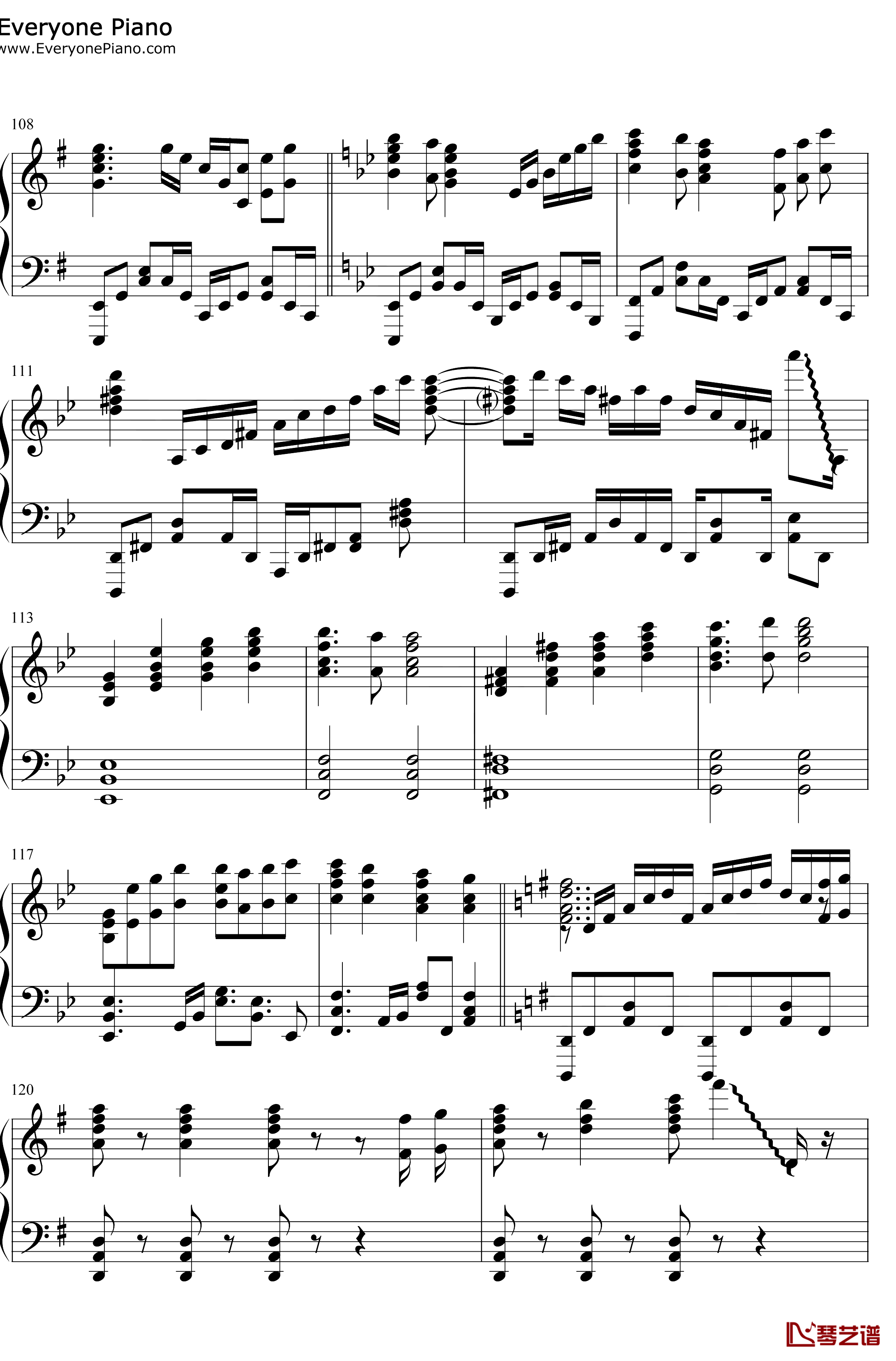 スマイルスキル=スキスキル钢琴谱-麦露烈娜梅维丝珀琳-我不是说了能力要平均值么OP11