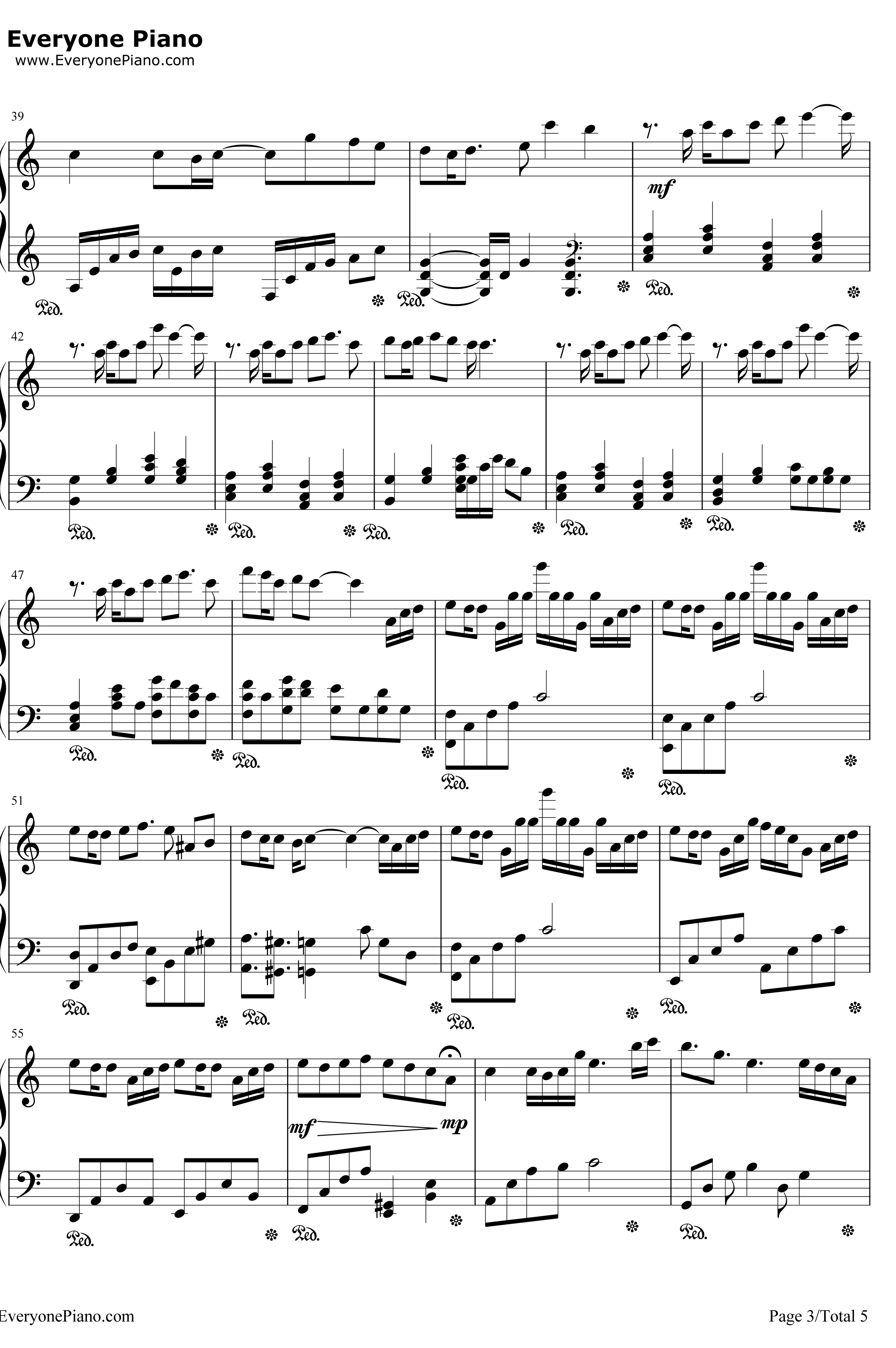 からくりピエロ钢琴谱-初音ミク3