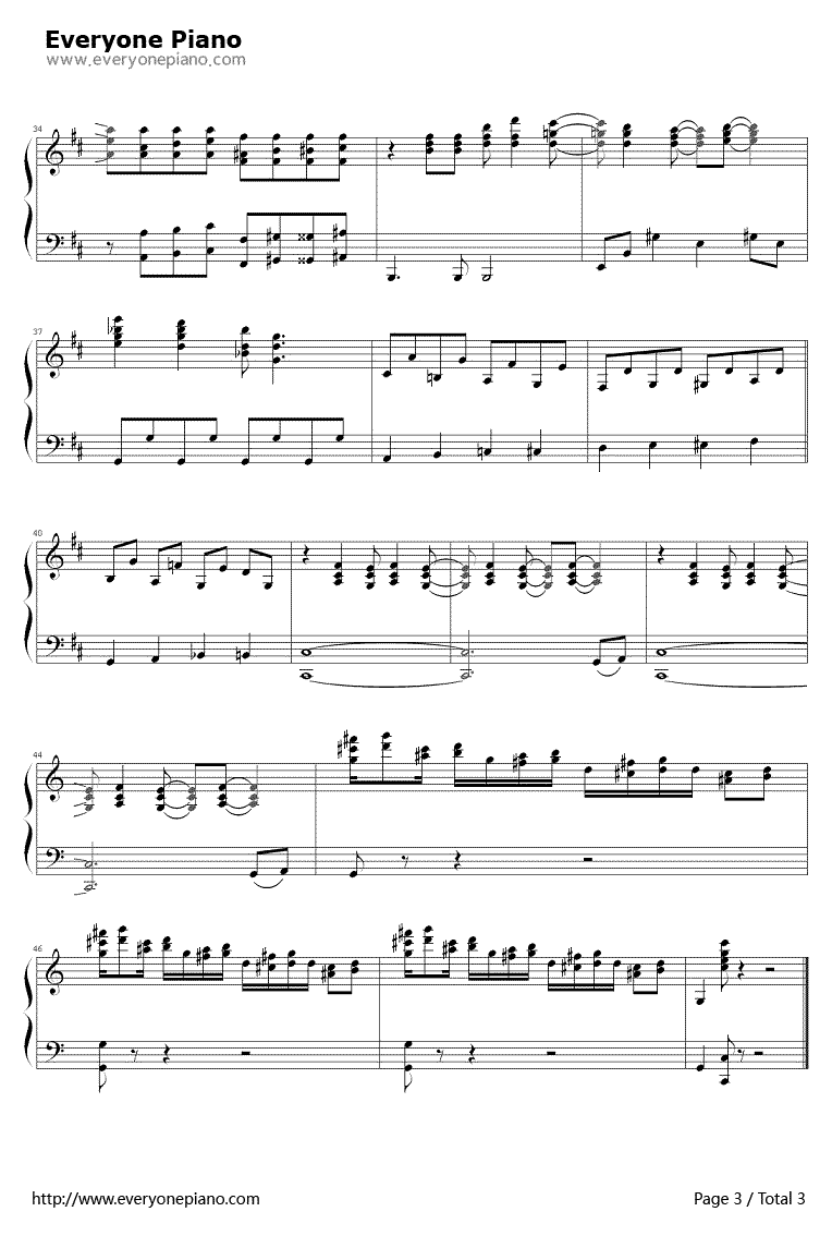 怀念的旋律钢琴谱-理查德·克莱德曼Richard Clayderman3