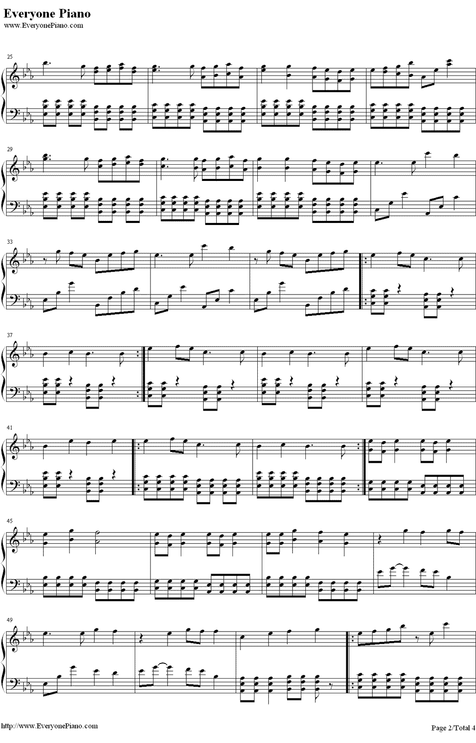 弱虫モンブラン钢琴谱-GUMIメグッポイド2