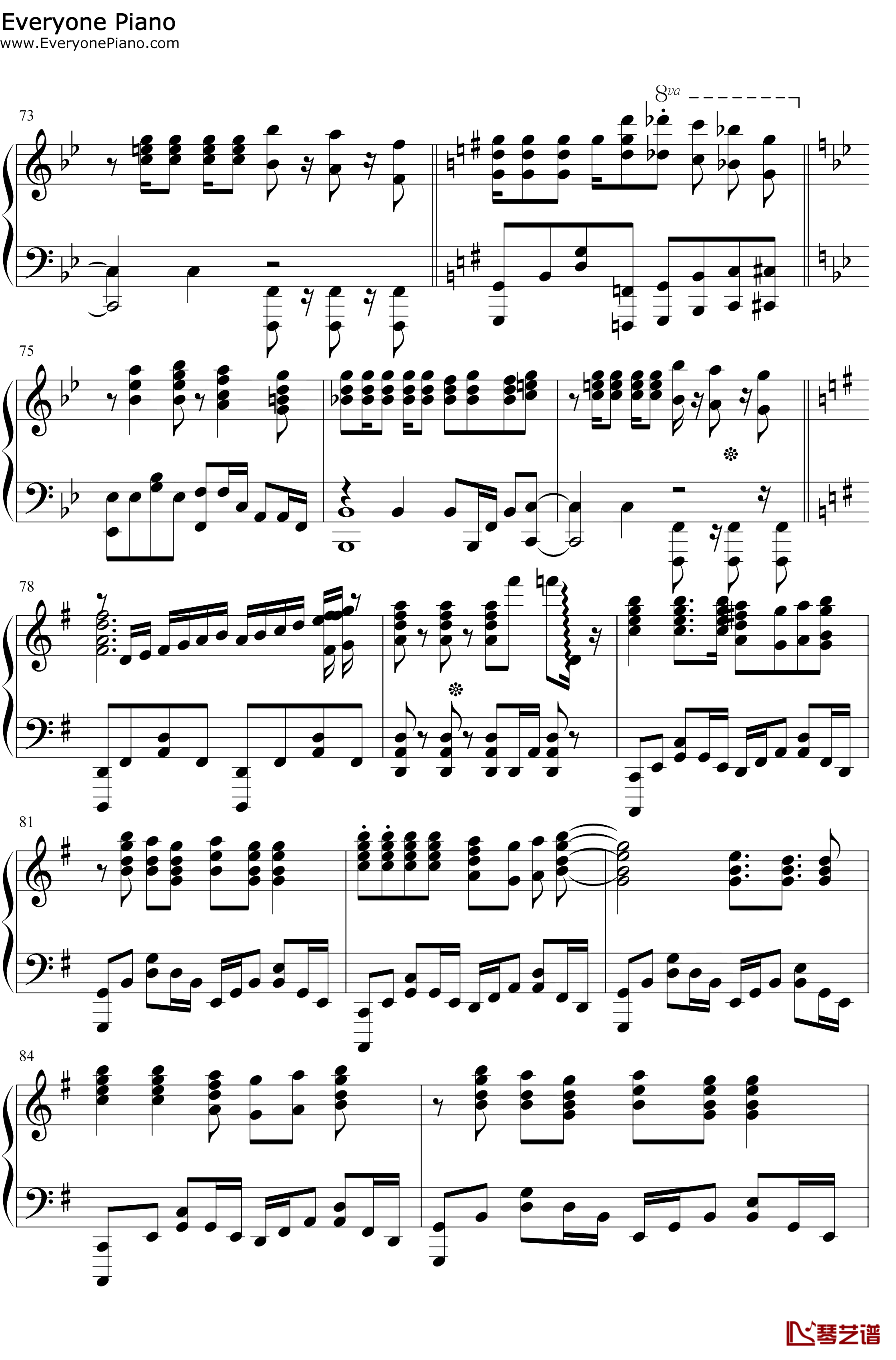 スマイルスキル=スキスキル钢琴谱-麦露烈娜梅维丝珀琳-我不是说了能力要平均值么OP8
