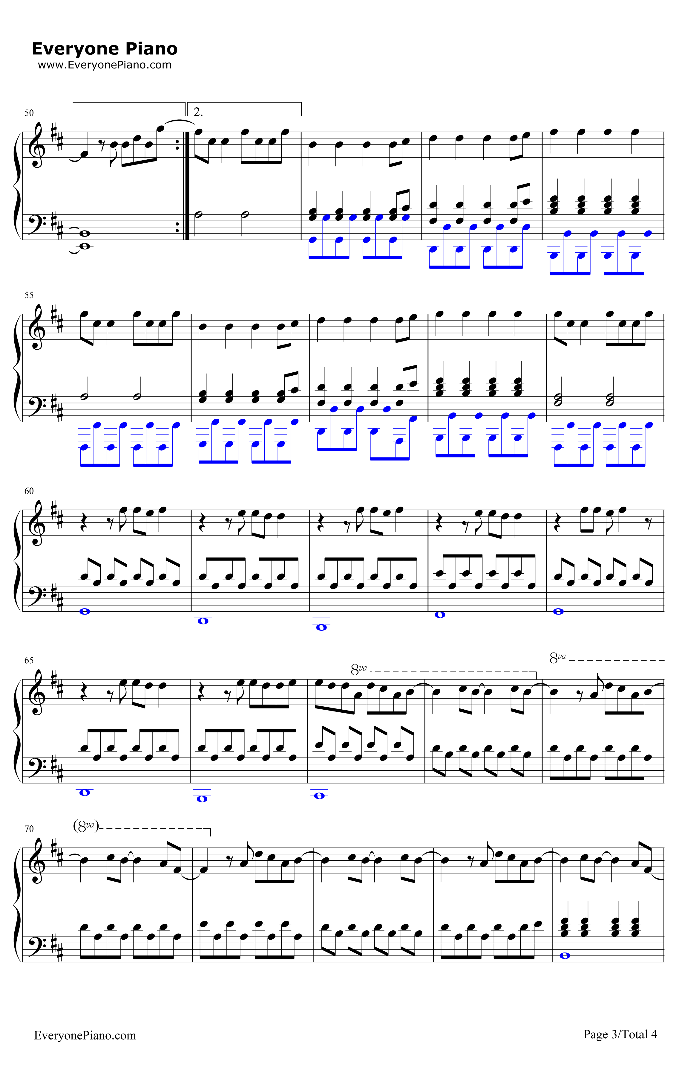 BeautifulNow钢琴谱-Zedd3
