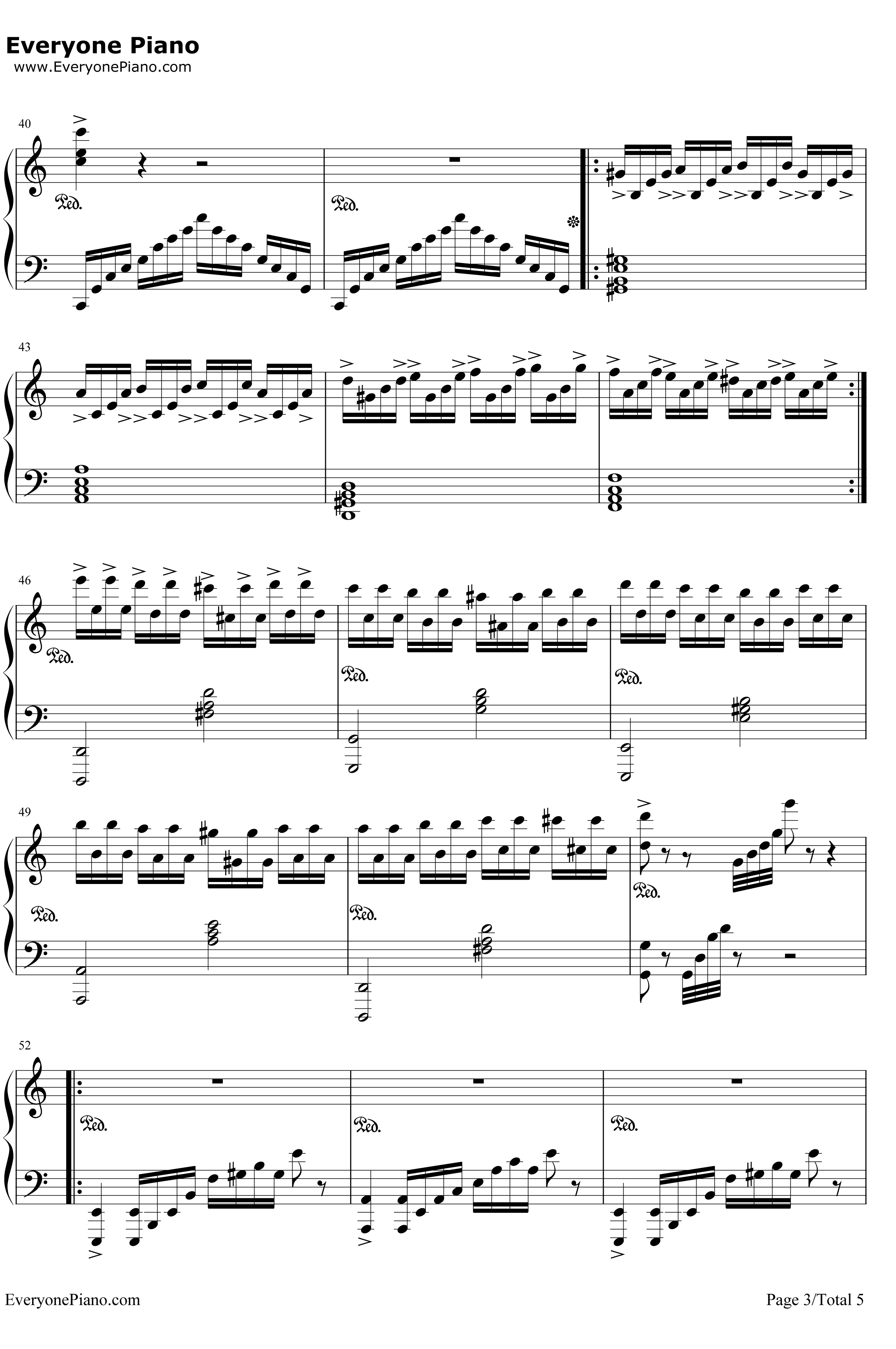 Wonderand钢琴谱 -马克西姆3