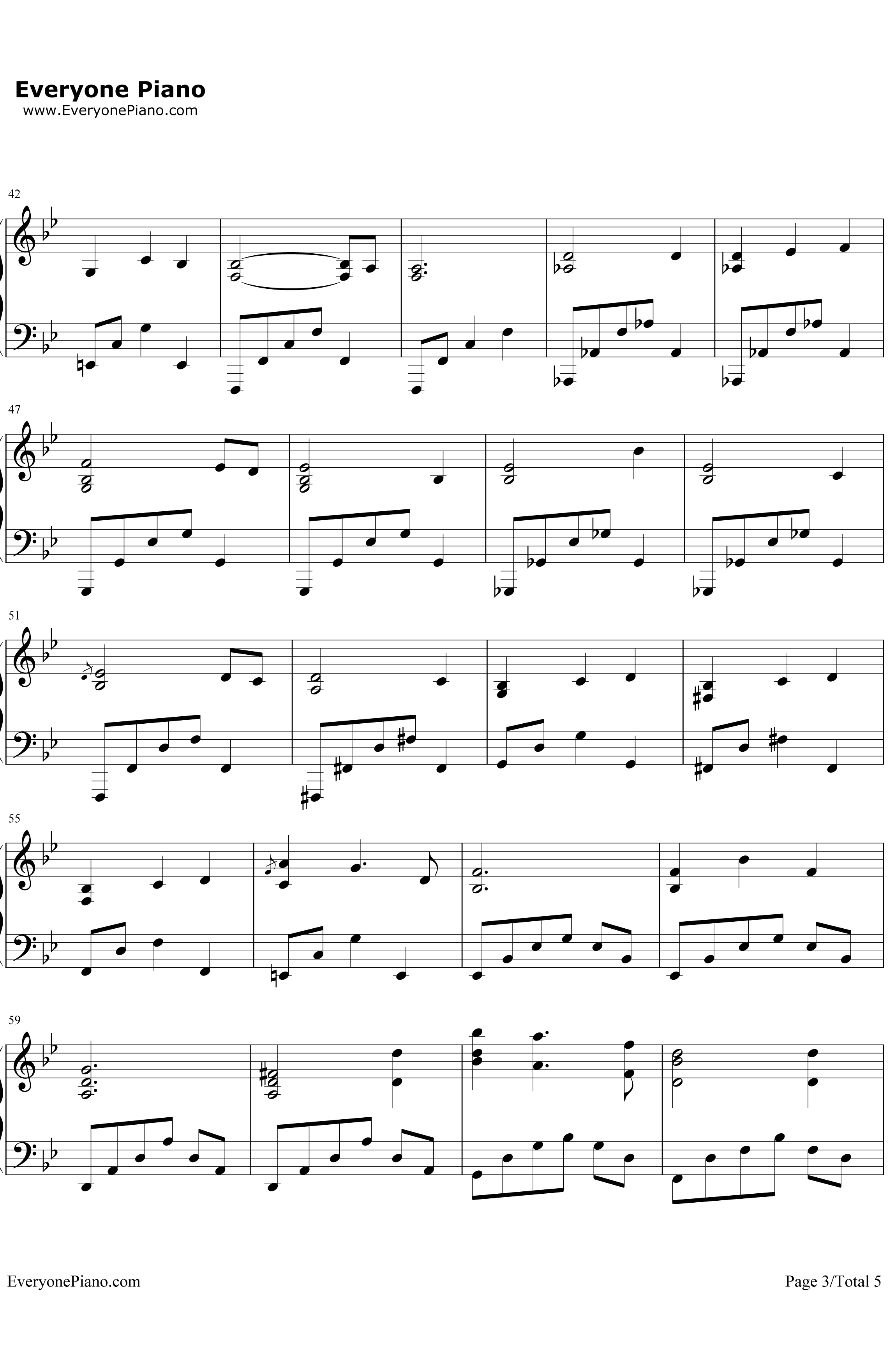 悲しみの向こうへ钢琴谱-いとうかなこ-SchoolDaysED3