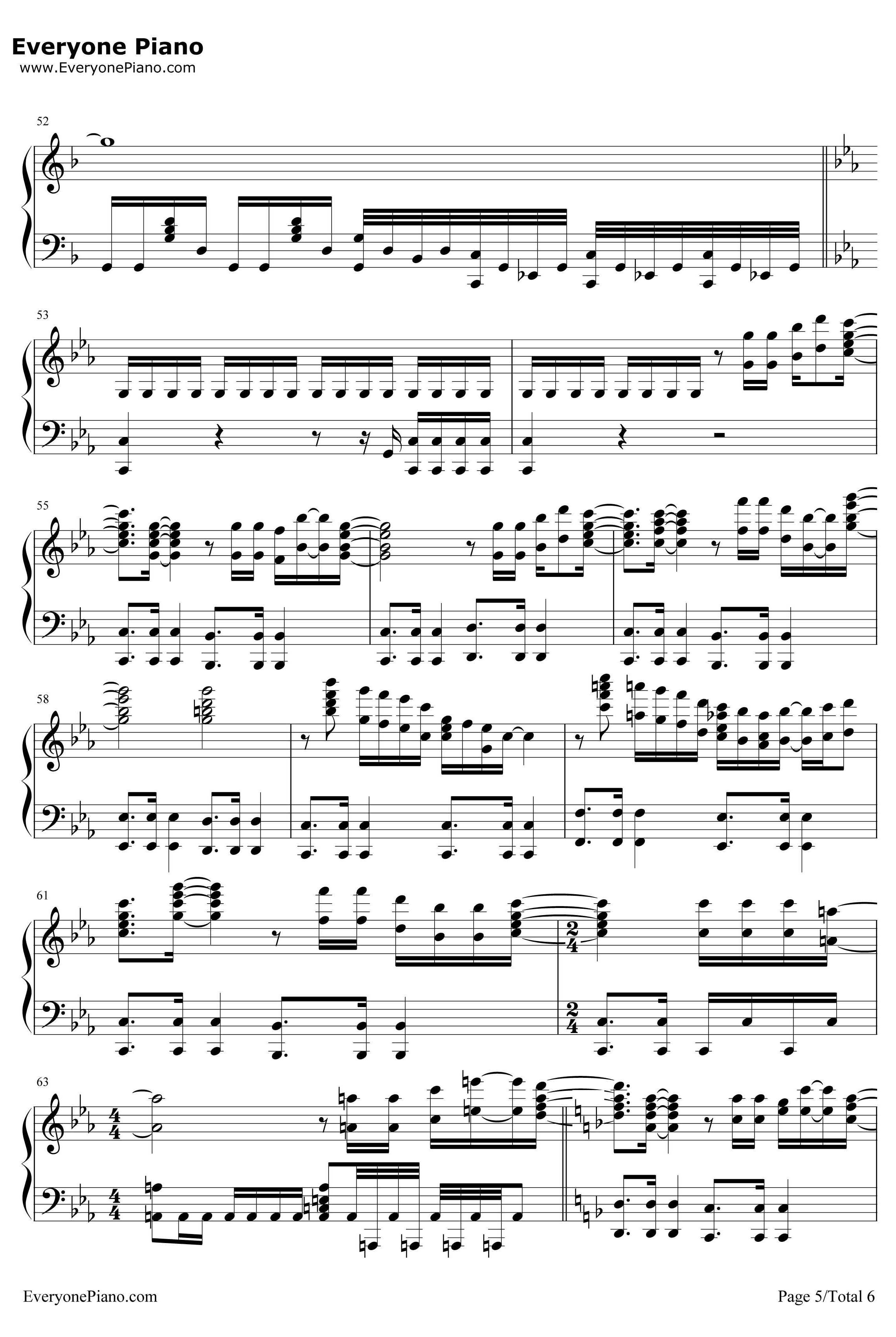 Hawaii Five钢琴谱-BrianTyler-0MainTitleTheme-天堂执法者OST5