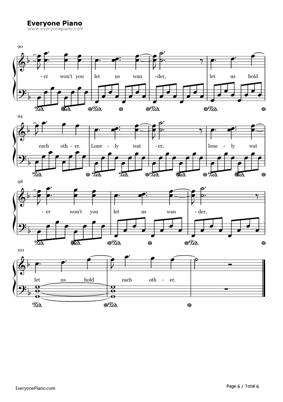 Hold Back the River钢琴谱-JamesBay6