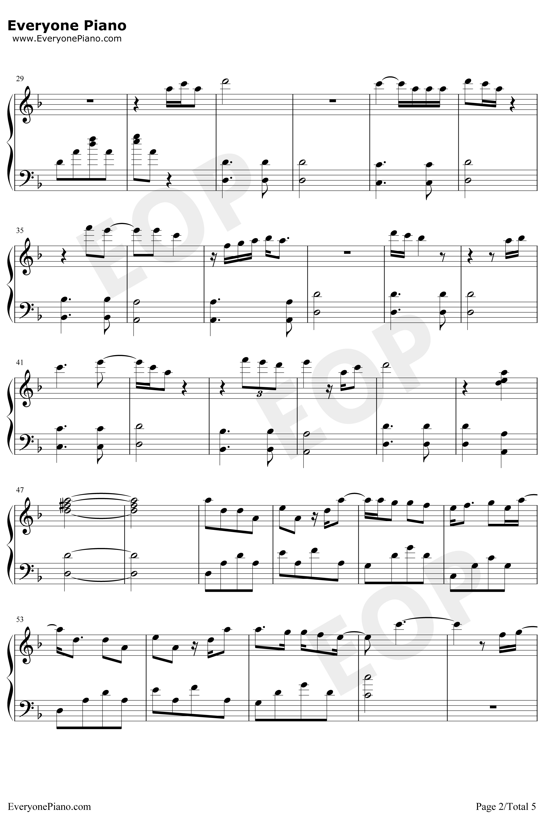 Lady钢琴谱-KennyRogers2