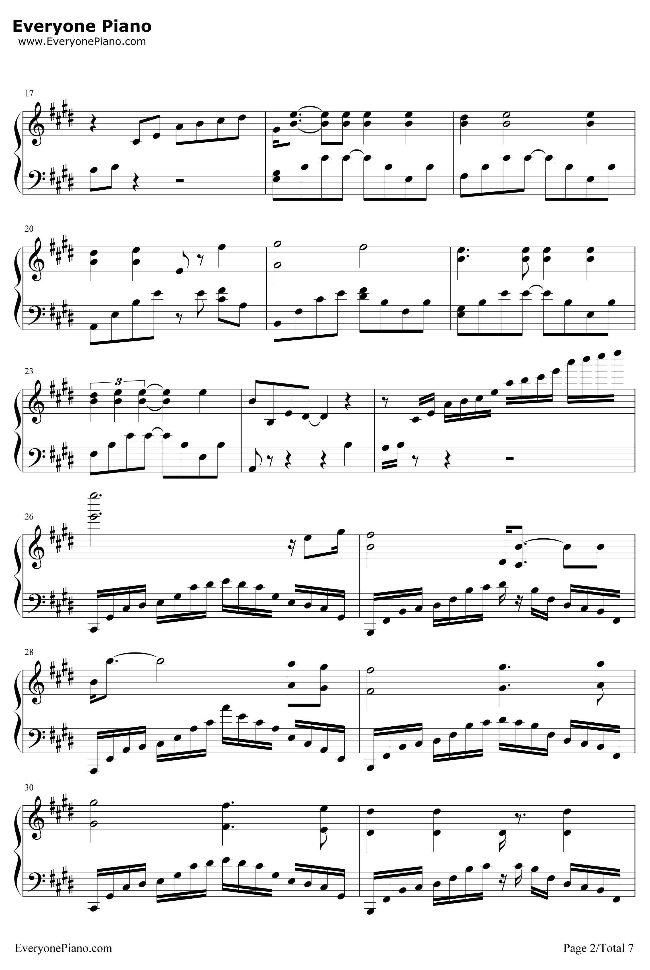我心永恒钢琴谱-席琳·迪翁-完美版-泰坦尼克号主题曲2