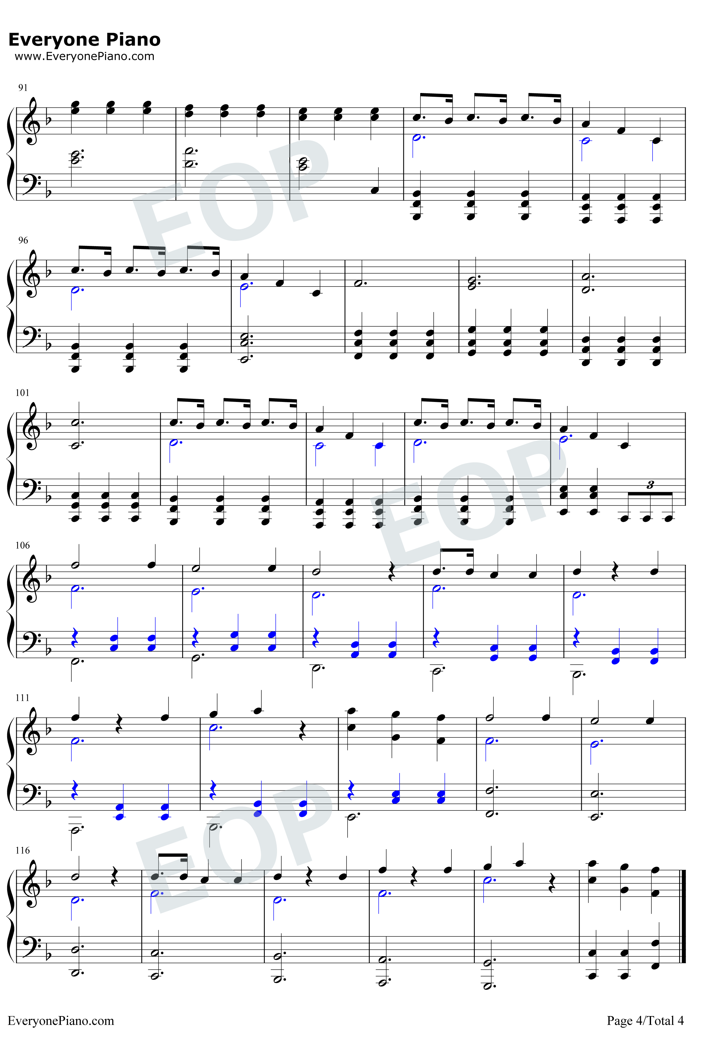 Two Fux钢琴谱-Adam Lambert4