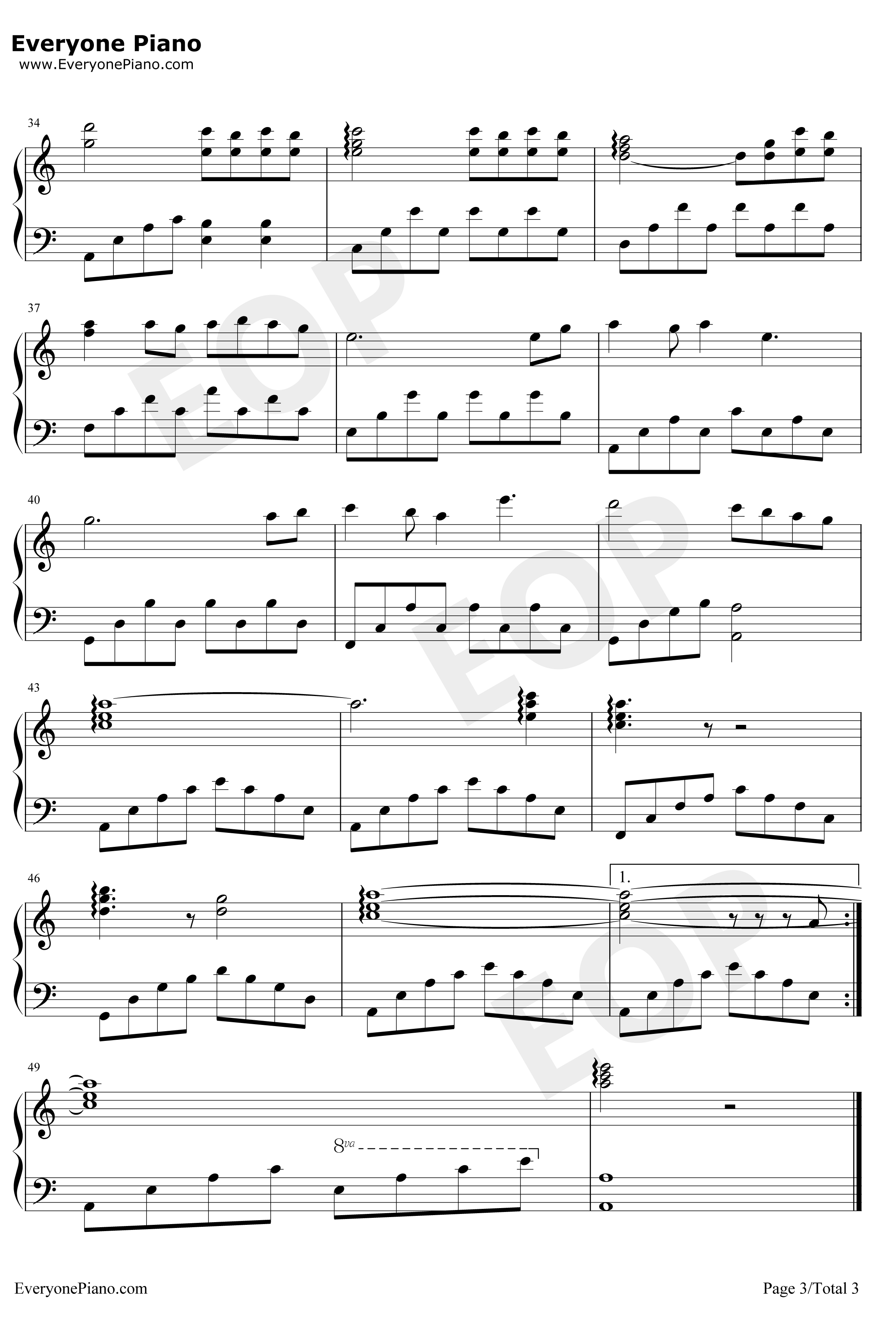 殇钢琴谱-徐嘉良-太多3
