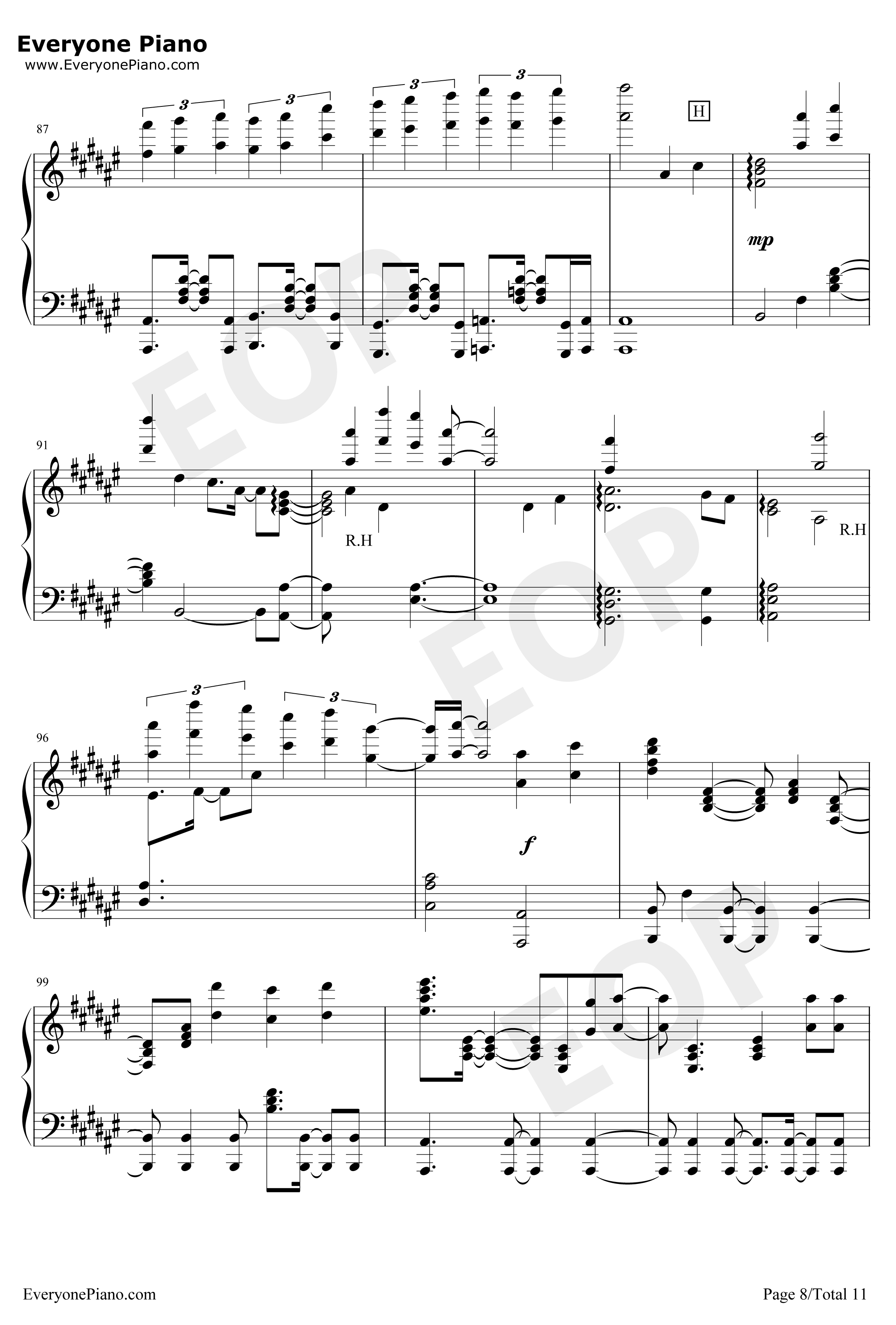 Synchrogazer钢琴谱-水树奈々-战姫绝唱8