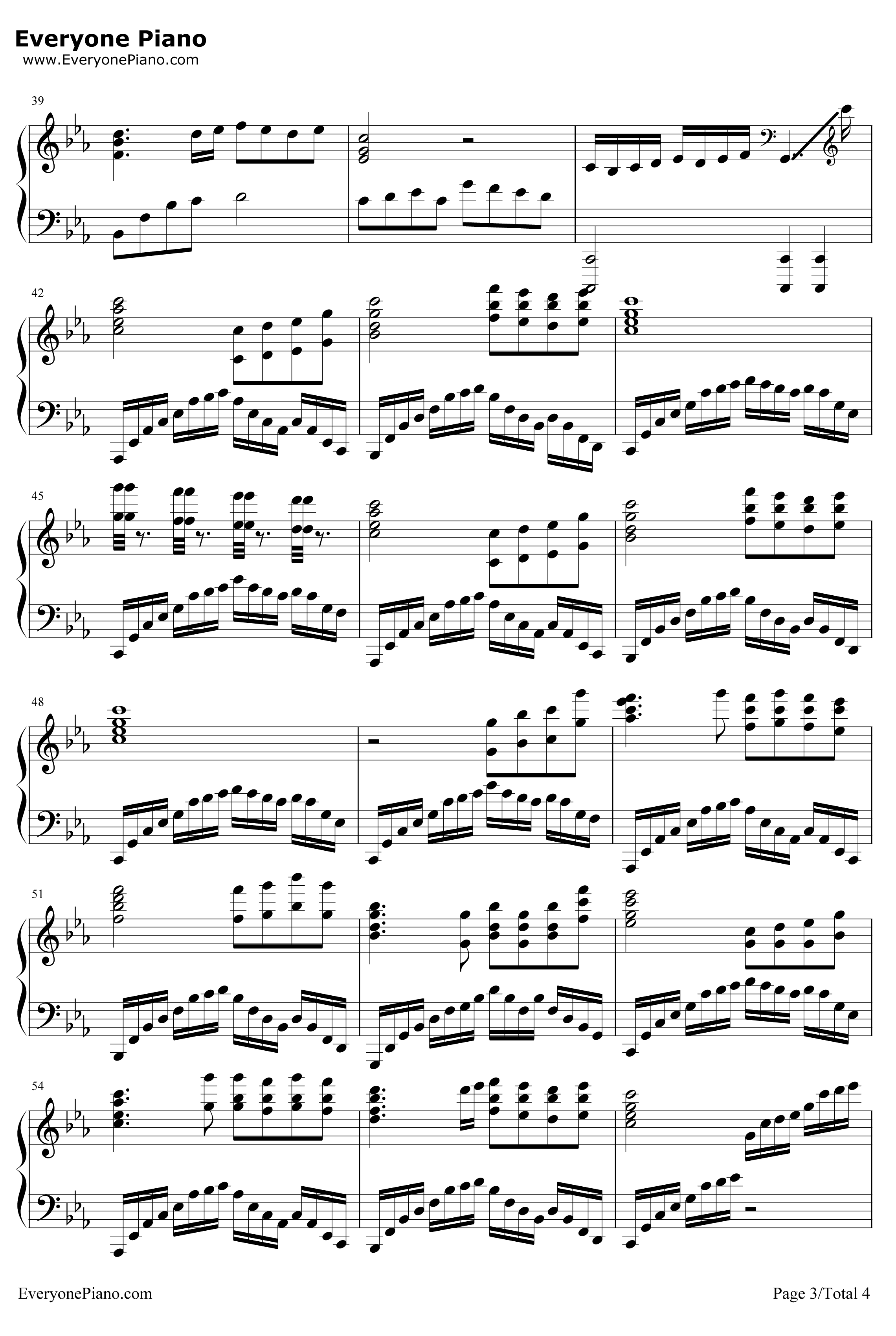 夜的钢琴曲5钢琴谱-石进-华丽版3