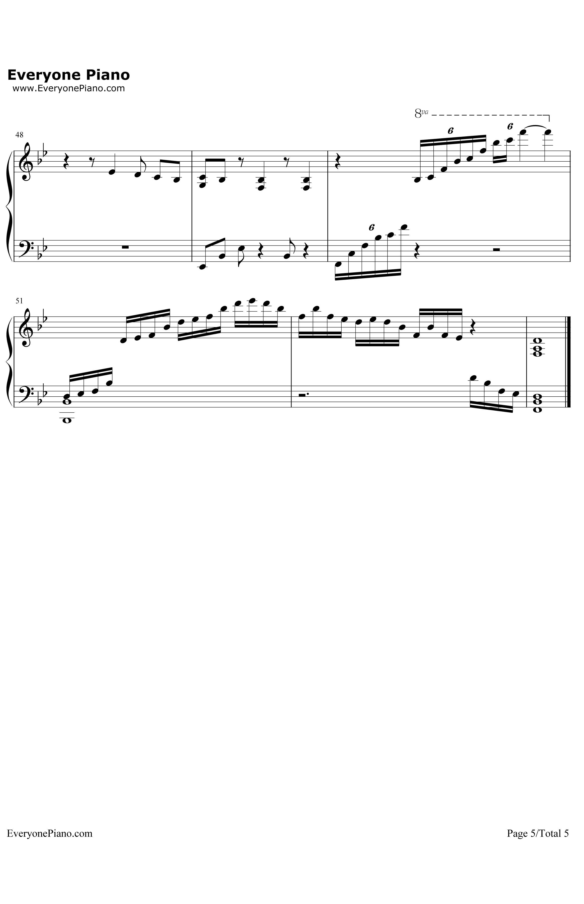 A钢琴谱-Ray-gain-苍之彼方的四重奏ED5