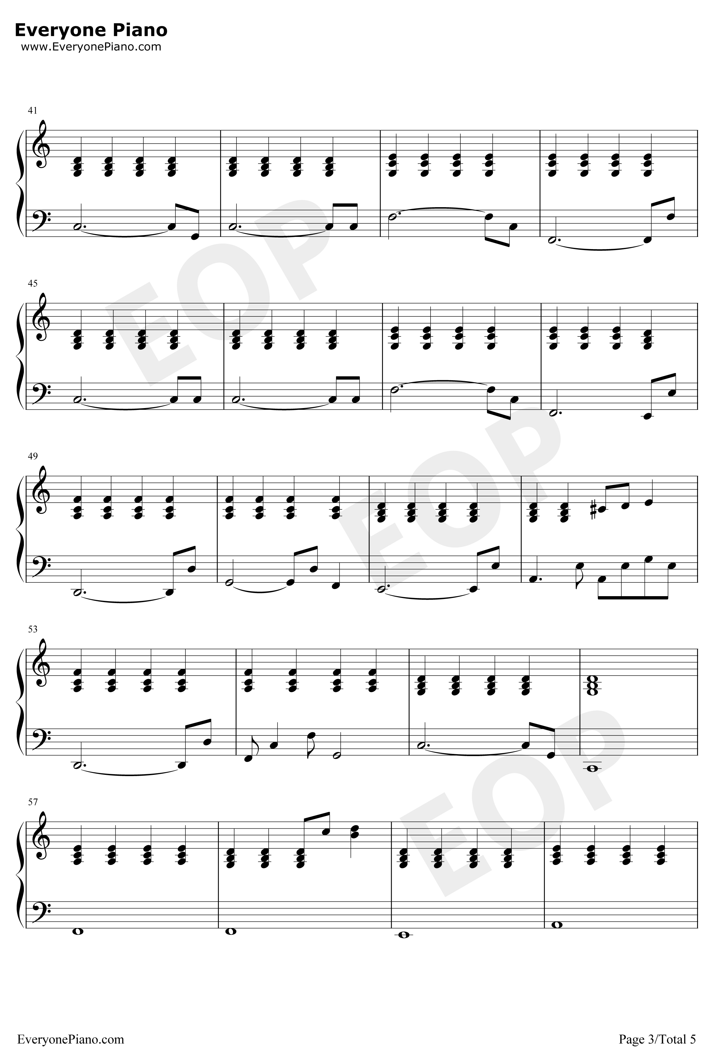 拿走了什么钢琴谱-A-Lin-弹唱版3