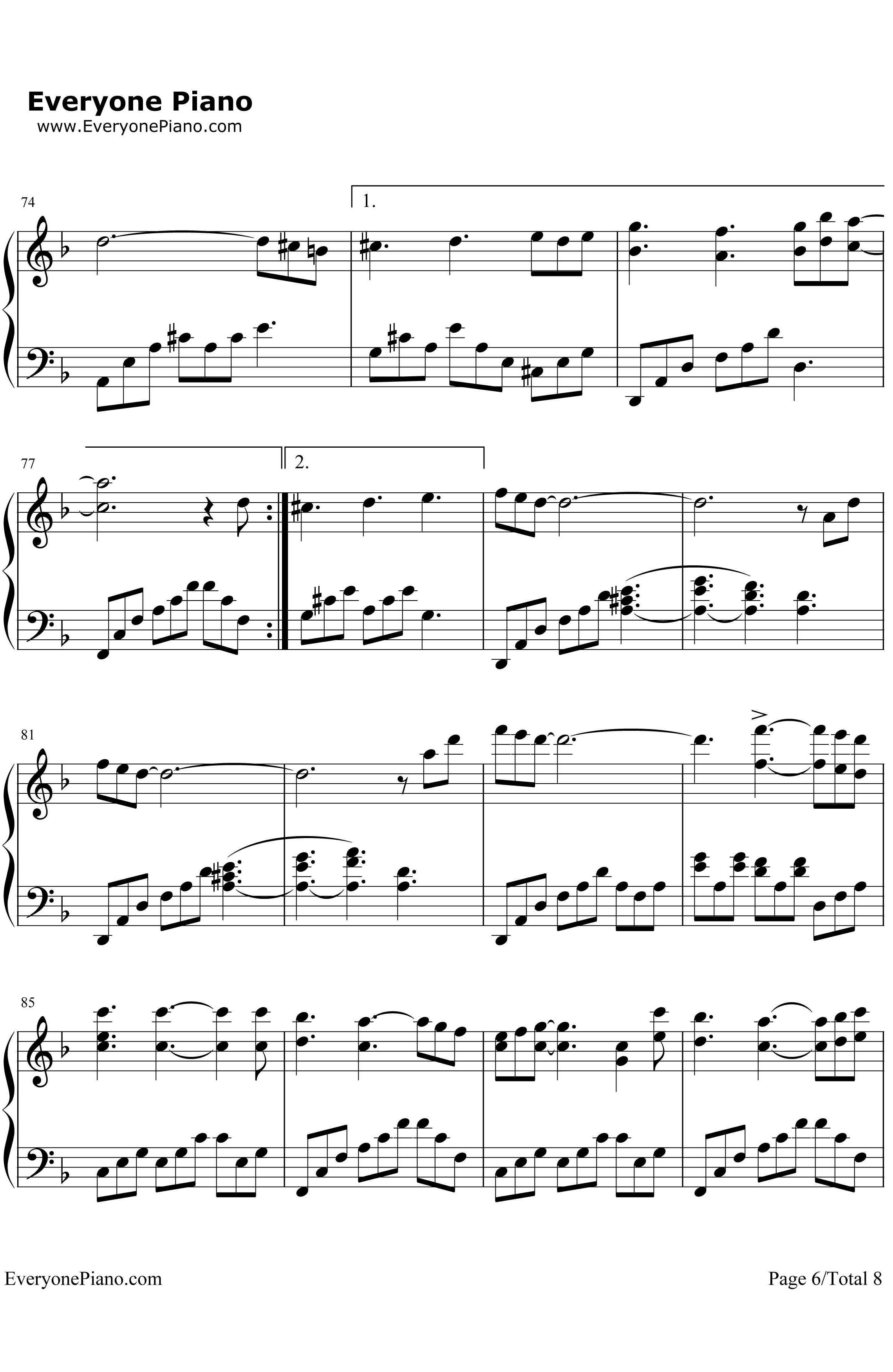 Felitsa（费丽萨）钢琴谱-雅尼6