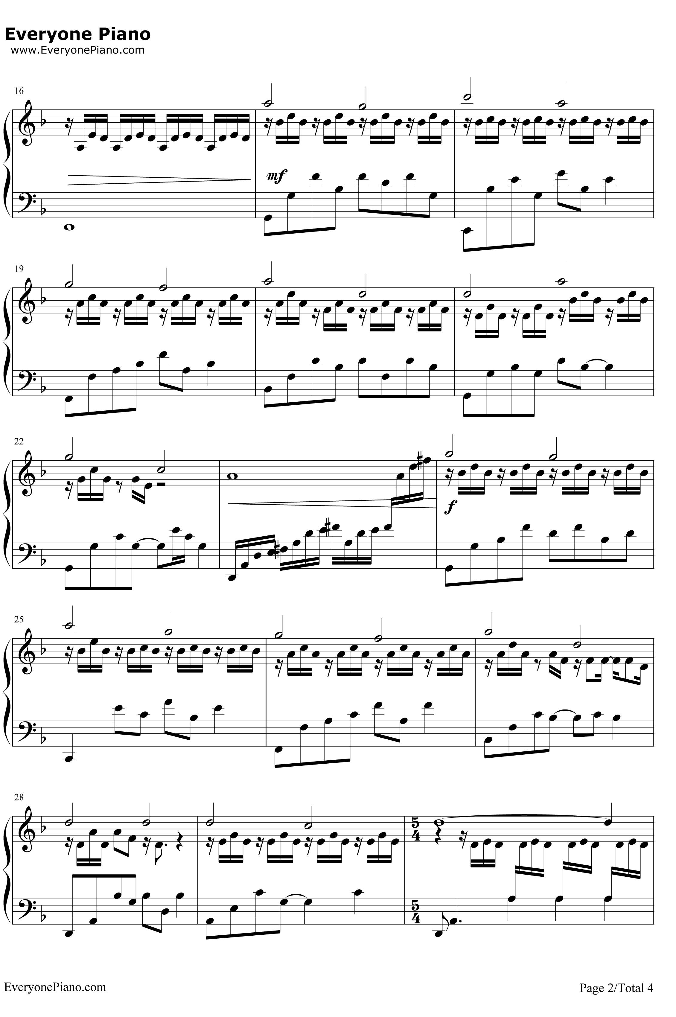 咪咪钢琴谱 -林海2