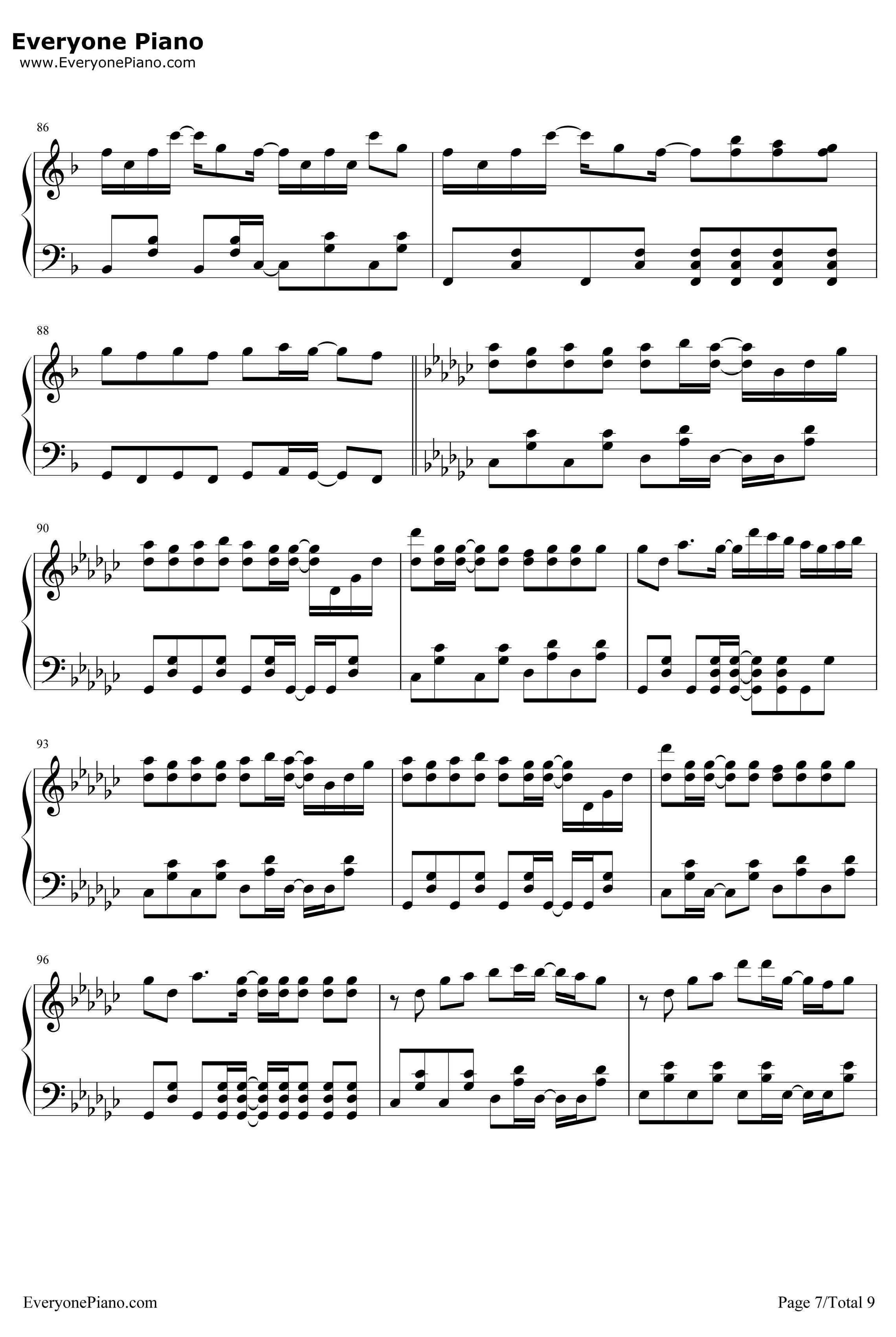 ハッピーシンセサイザ钢琴谱-EasyPop7