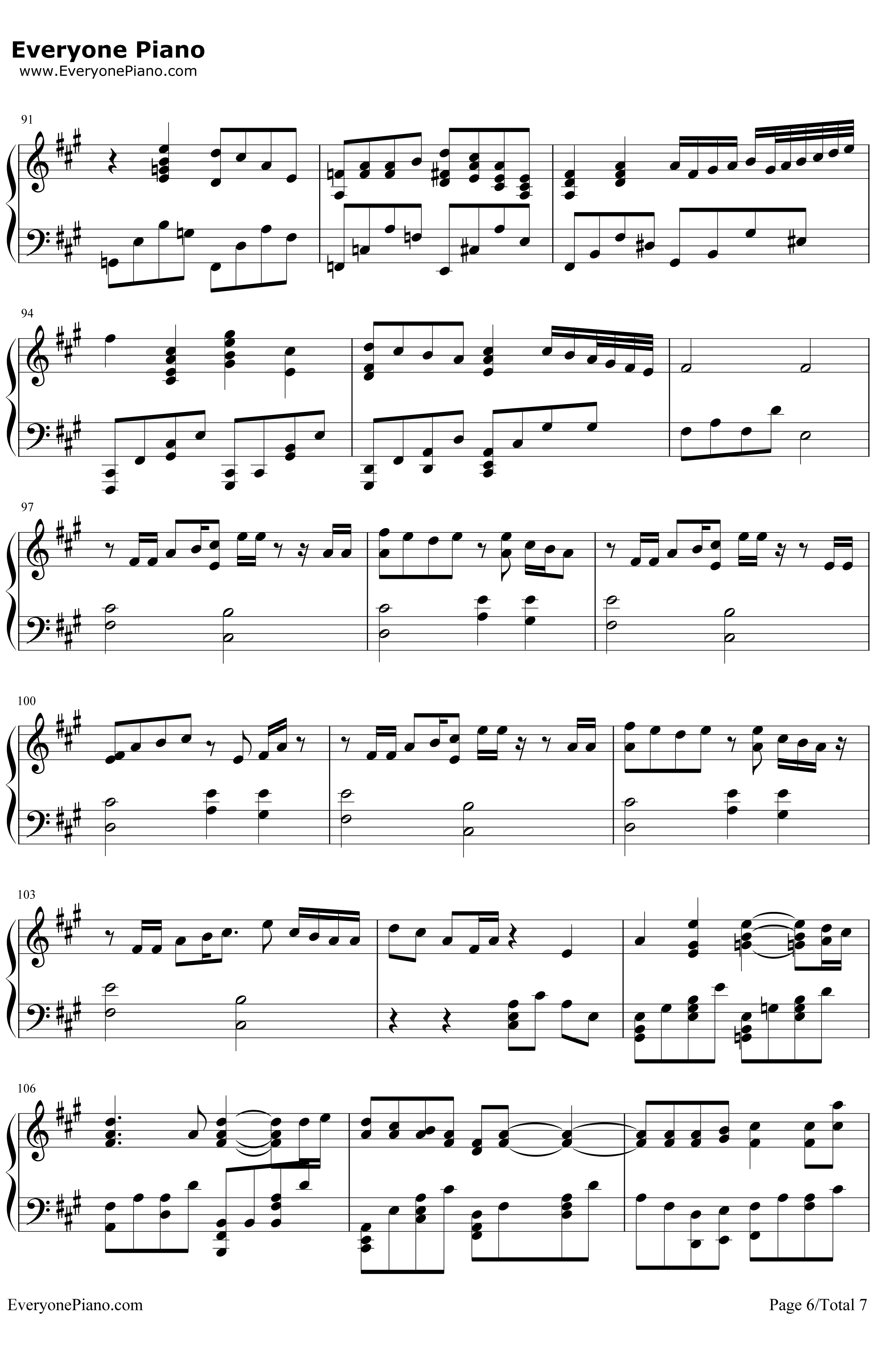 アヤノの幸福理論钢琴谱-Jin6